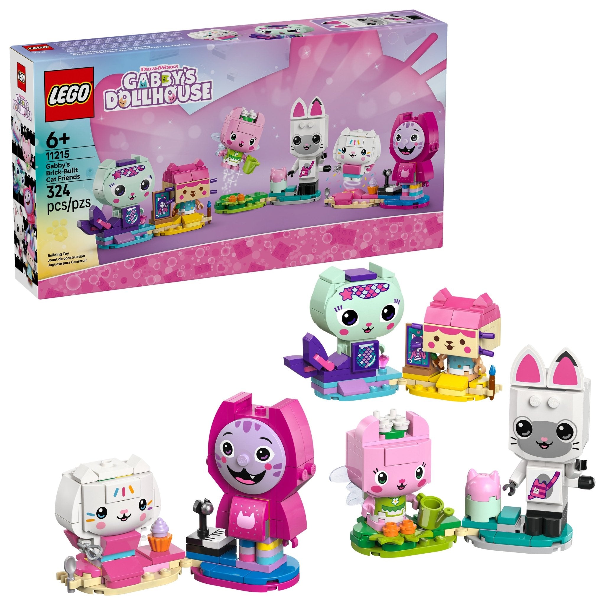 LEGO® Gabby’s Dollhouse Gabby’s Brick - Built Cat Friends 11215 - Mastermind Toys___249471