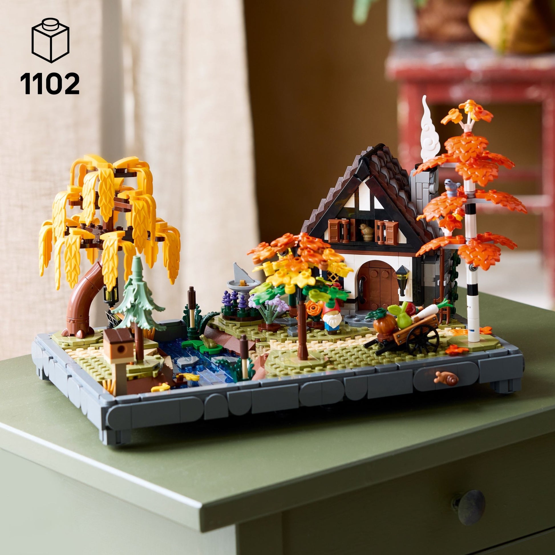 LEGO® Icons Autumn Cottage Garden Model Building Kit 11372 - Mastermind Toys___249472