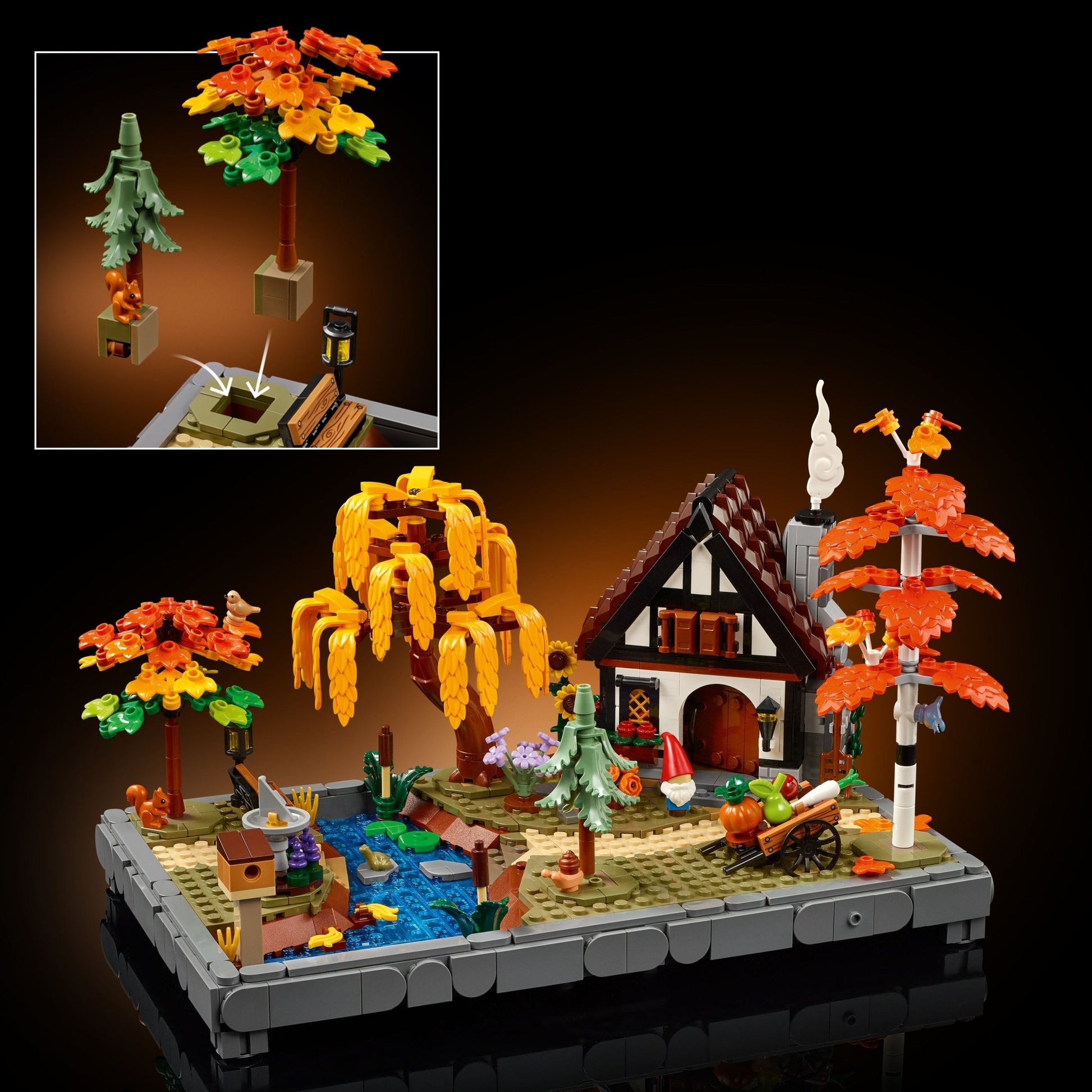 LEGO® Icons Autumn Cottage Garden Model Building Kit 11372 - Mastermind Toys___249472