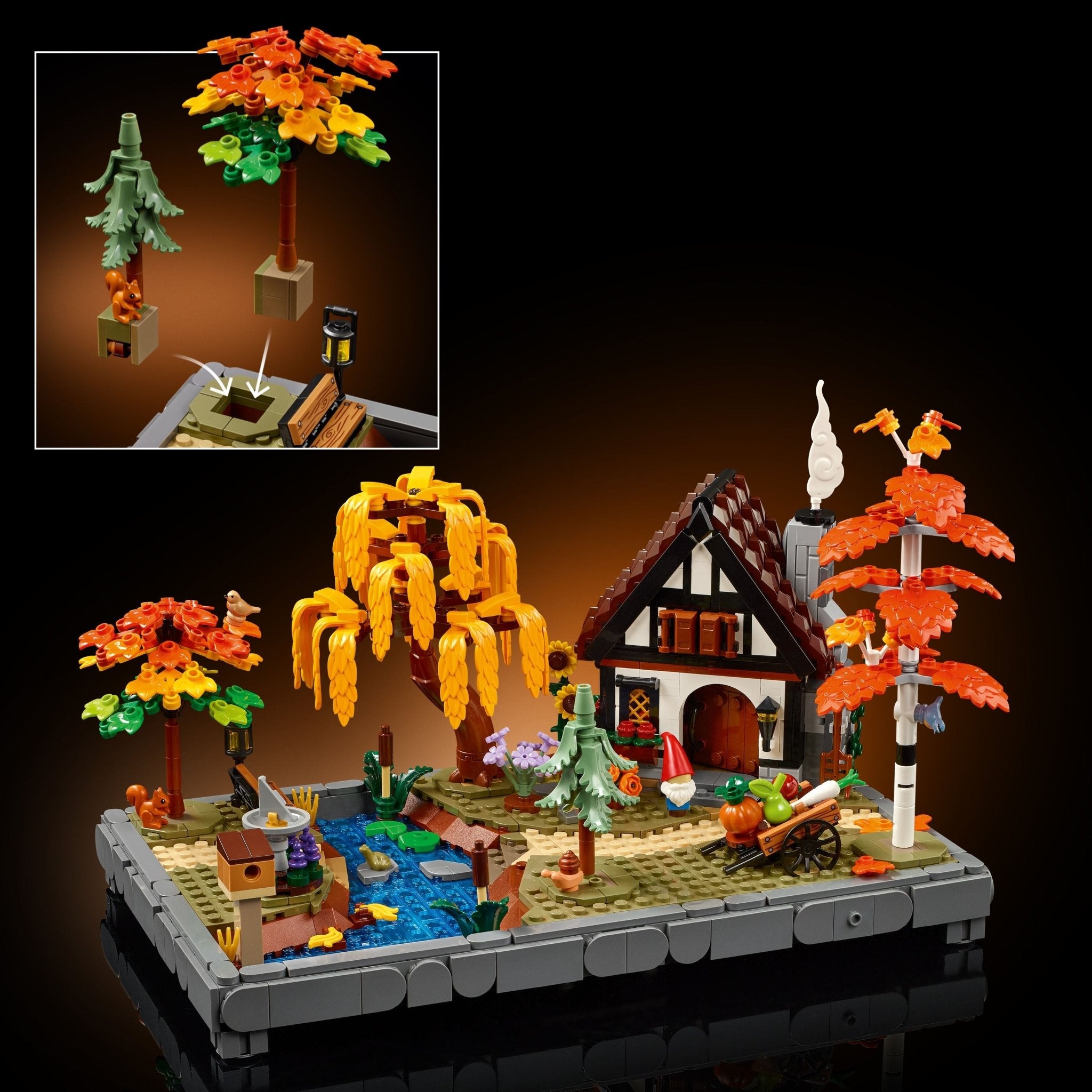 LEGO® Icons Autumn Cottage Garden Model Building Kit 11372 - Mastermind Toys___249472