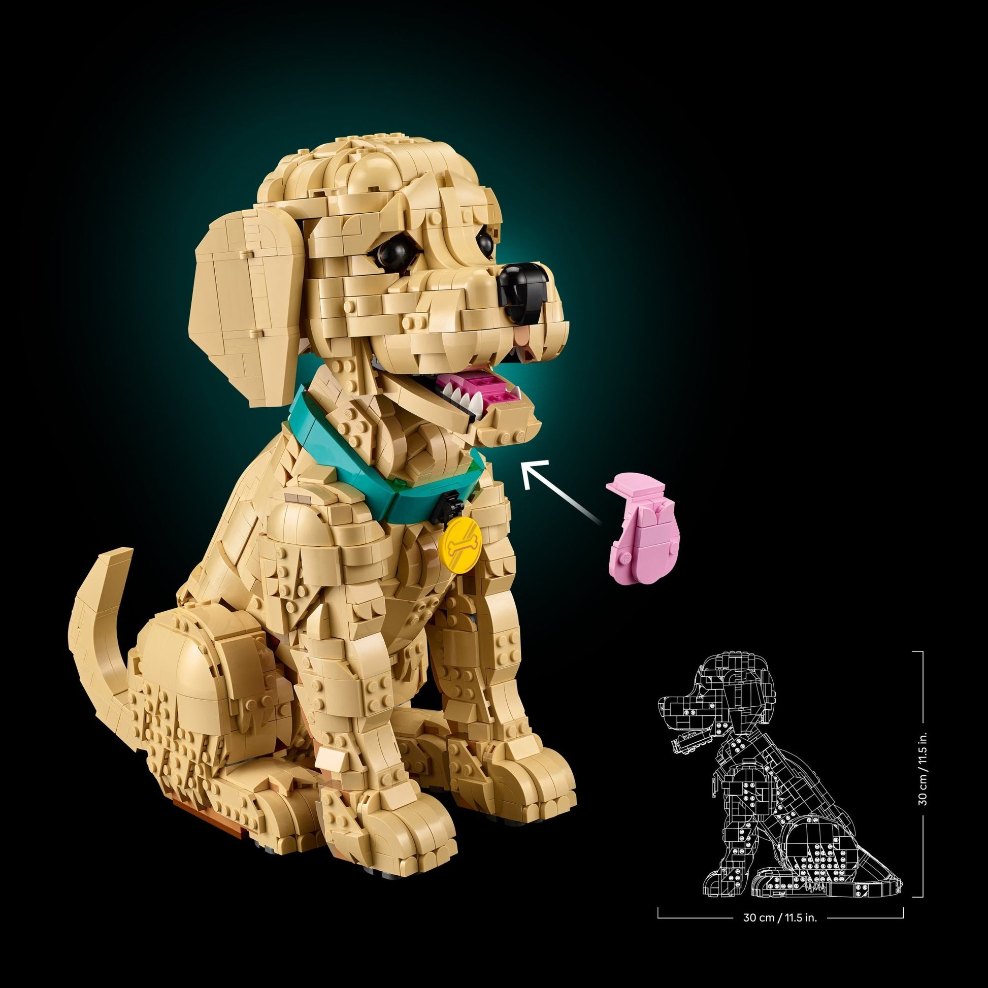 LEGO Icons Golden Retriever Puppy - Building Set 11384 - Mastermind Toys___253727
