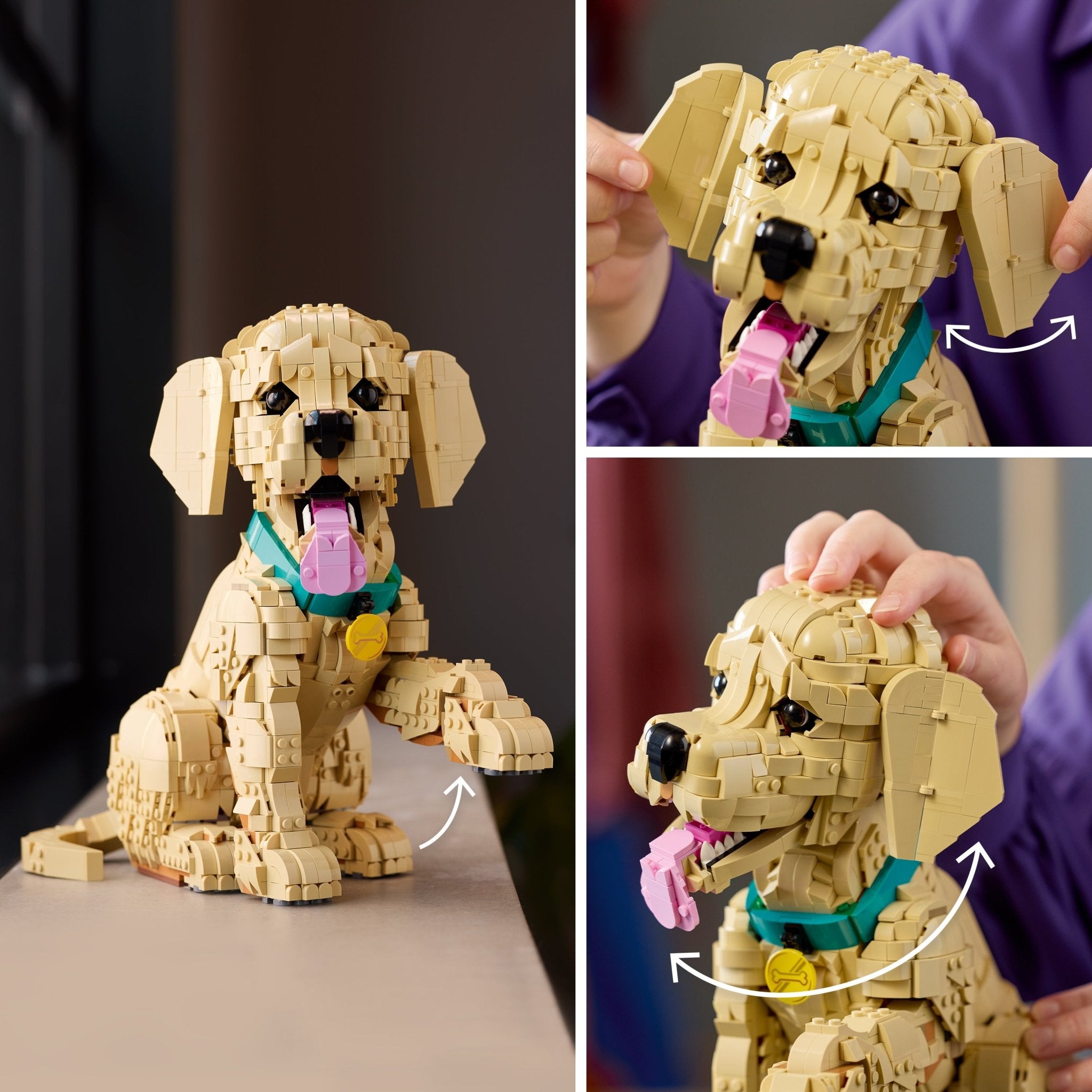 LEGO Icons Golden Retriever Puppy - Building Set 11384 - Mastermind Toys___253727