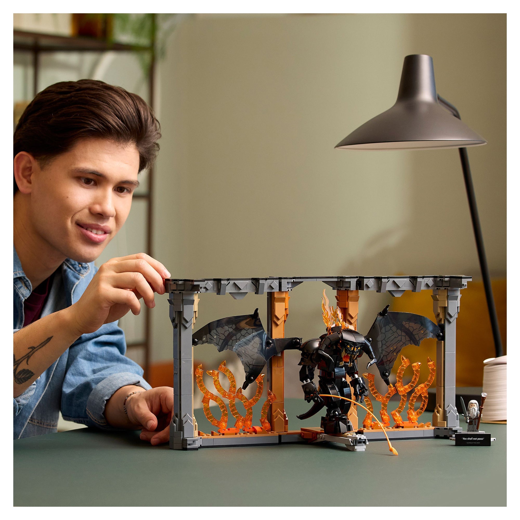 LEGO® Icons The Lord of the Rings: Balrog™ Book Nook Bookshelf Decor Kit 10367 - Mastermind Toys___248626