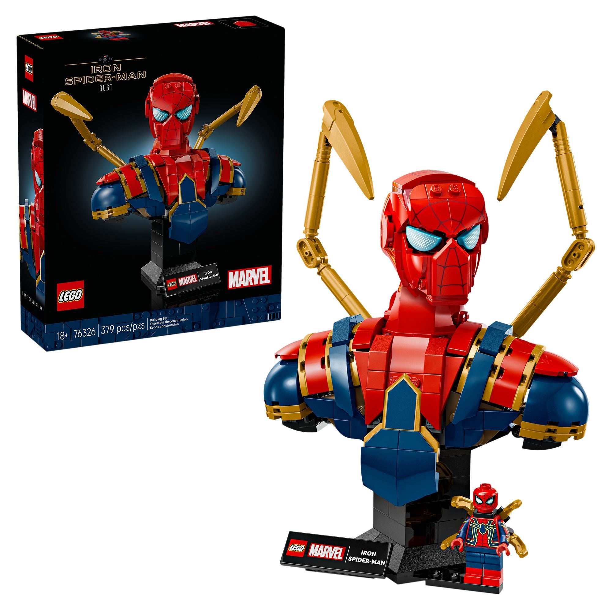 LEGO® Marvel Iron Spider - Man Bust 76326 - Mastermind Toys___246792