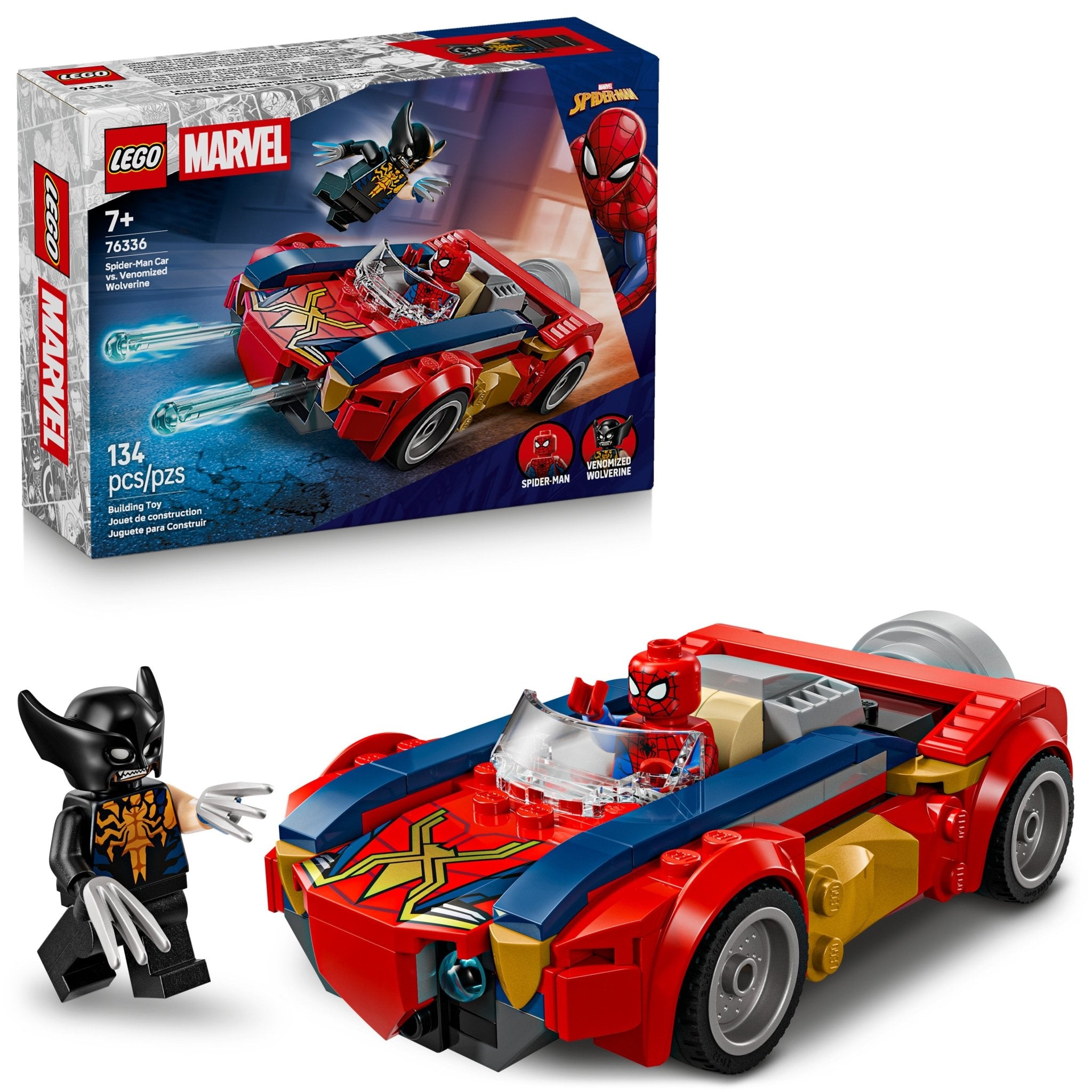 LEGO® ǀ Marvel Spider - Man Car vs. Venomized Wolverine 76336 - Mastermind Toys___249576
