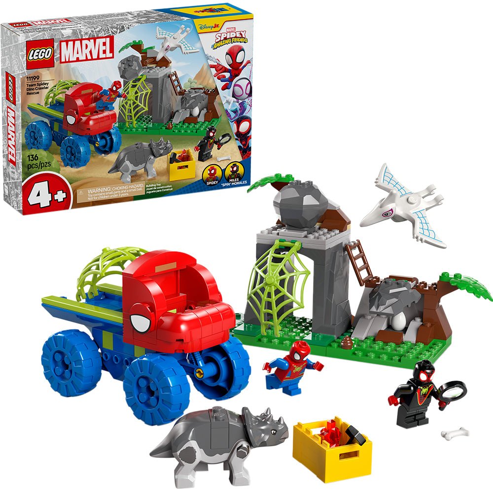 LEGO® Marvel Spidey And His Amazing Friends Team Spidey Dino Crawler Rescue 11199 - Mastermind Toys___244306