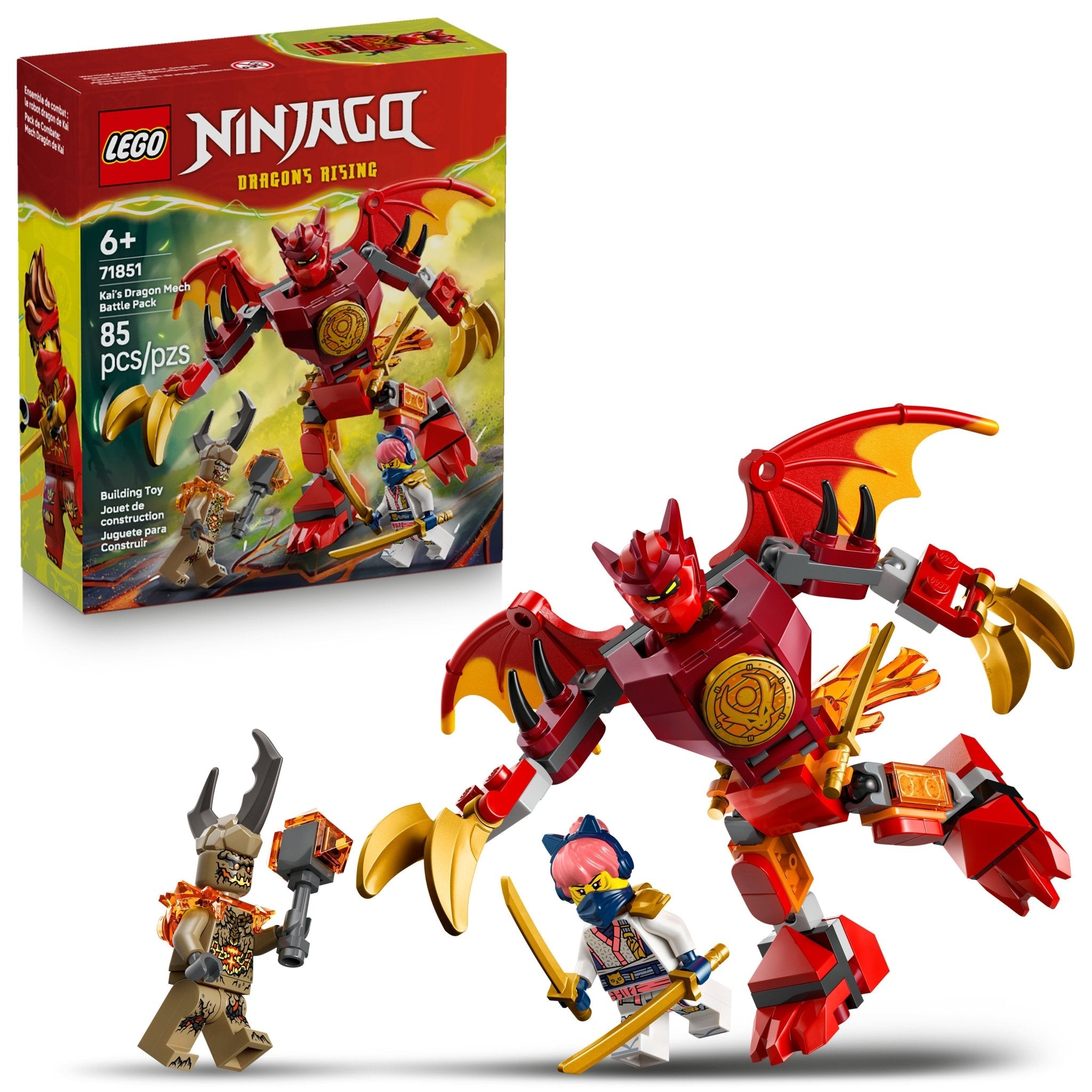 LEGO® NINJAGO® Kai’s Dragon Mech Battle Pack 71851 - Mastermind Toys___249558