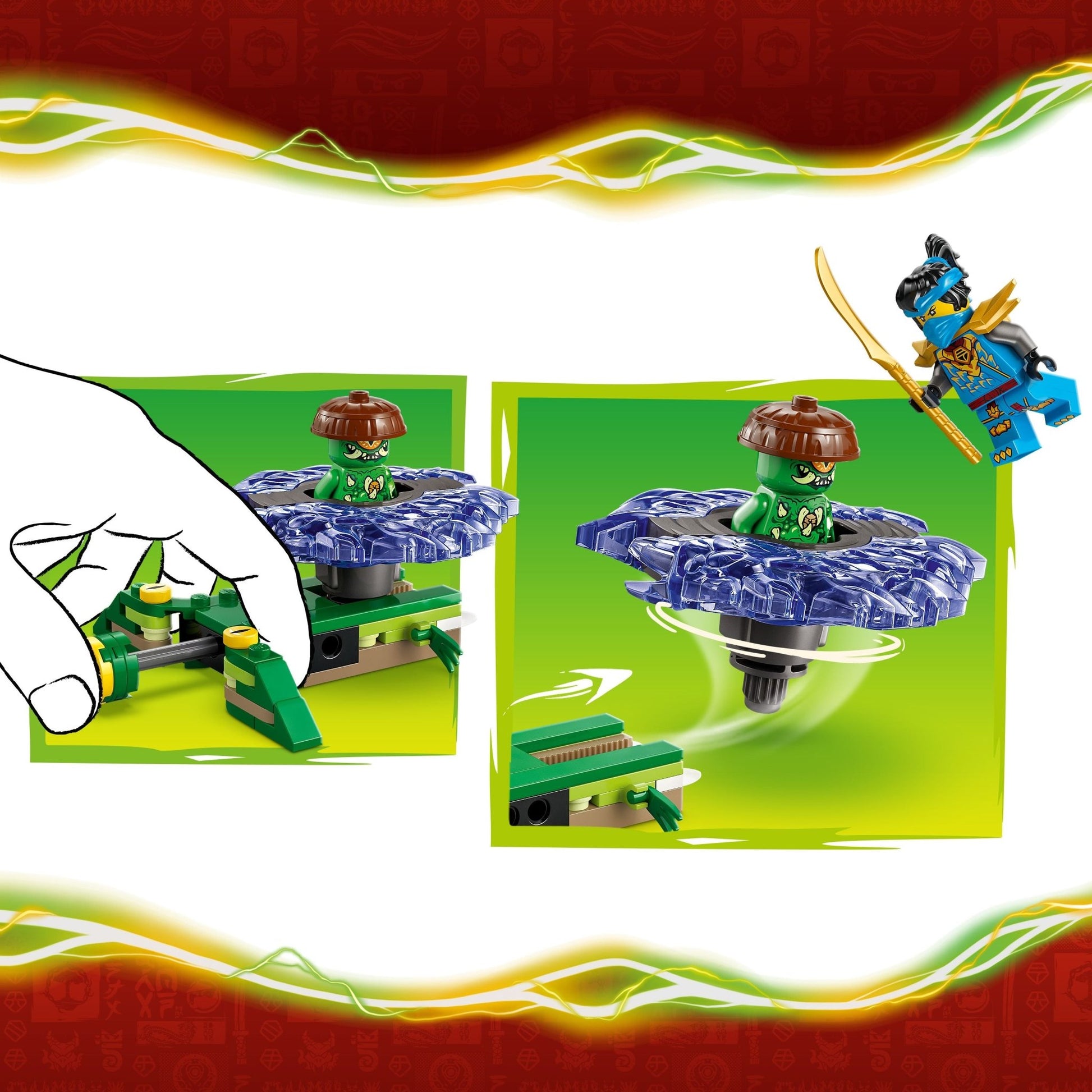 LEGO® NINJAGO® Nya vs. Mutation Monster Spinner 71849 - Mastermind Toys___249556