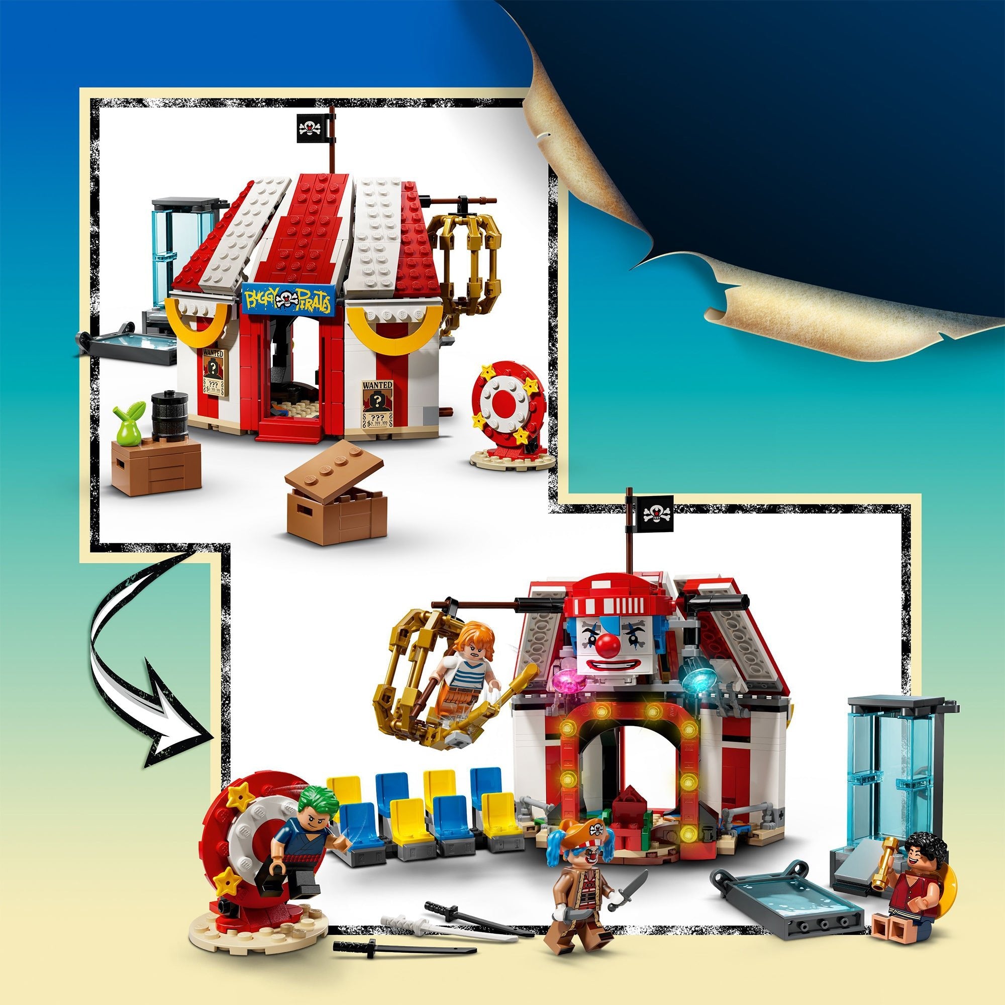 LEGO® ONE PIECE Buggy the Clown’s Circus Tent Model Building Kit 75637 - Mastermind Toys___246761