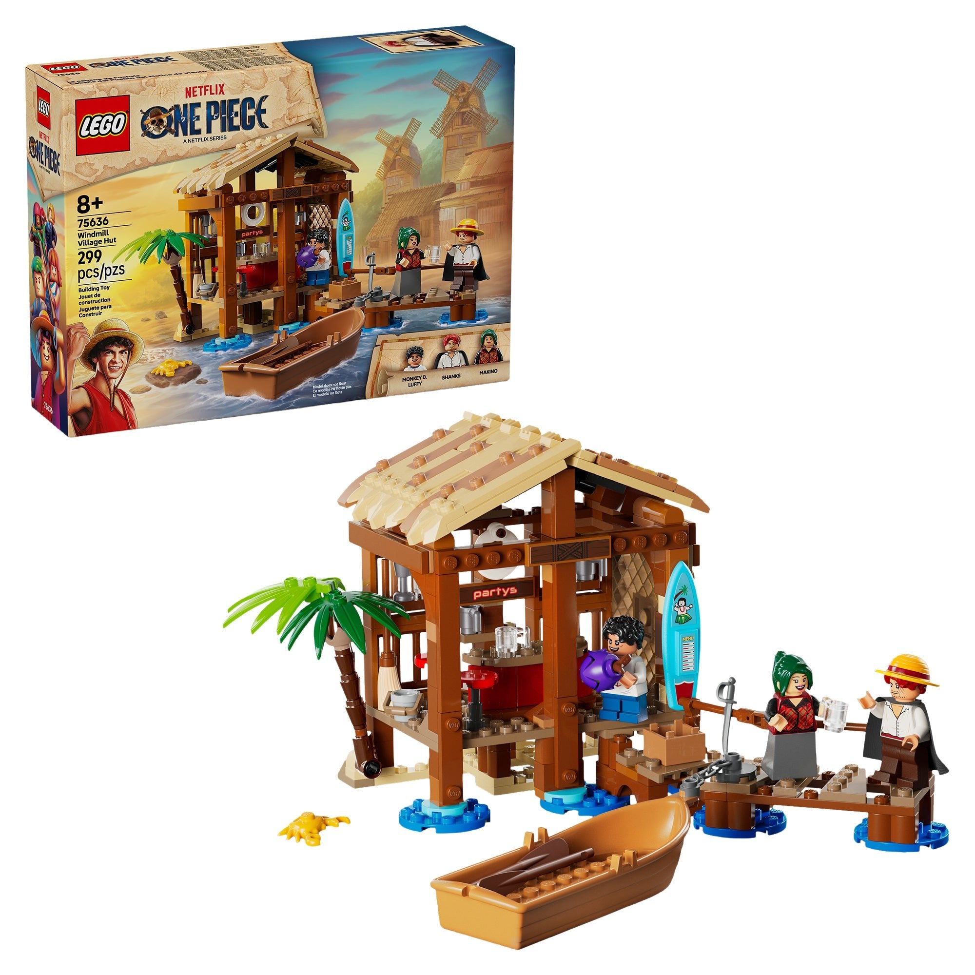 LEGO® ONE PIECE Windmill Village Hut Building Kit 75636 - Mastermind Toys___246760