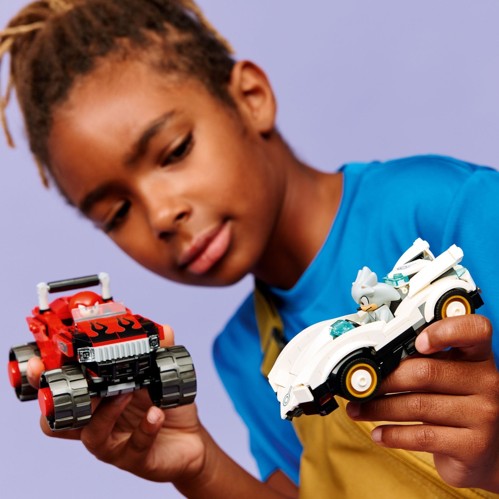 LEGO® Sonic the Hedgehog™ Silver’s Car vs. Knuckles’ Monster Truck 77118 - Mastermind Toys___249592