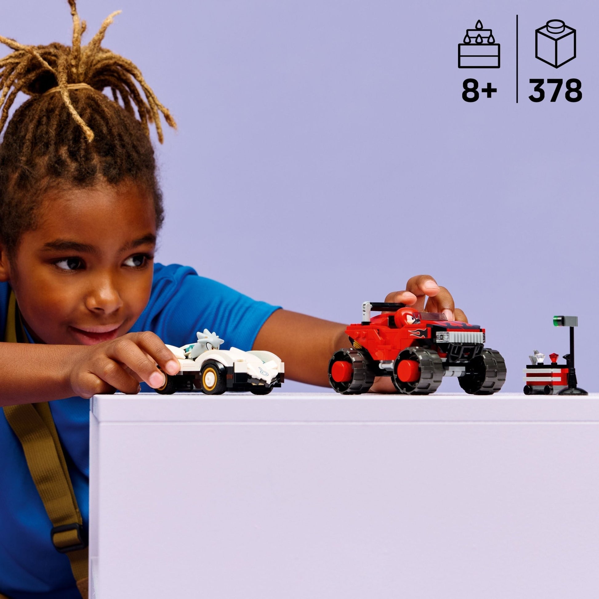 LEGO® Sonic the Hedgehog™ Silver’s Car vs. Knuckles’ Monster Truck 77118 - Mastermind Toys___249592