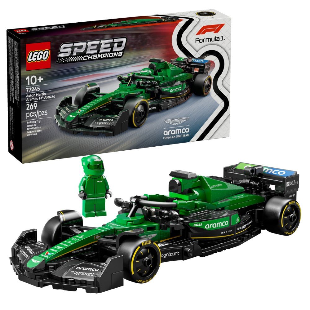 LEGO® Speed Champions Aston Martin Aramco F1® AMR24 Race Car 77245 - Mastermind Toys___245051