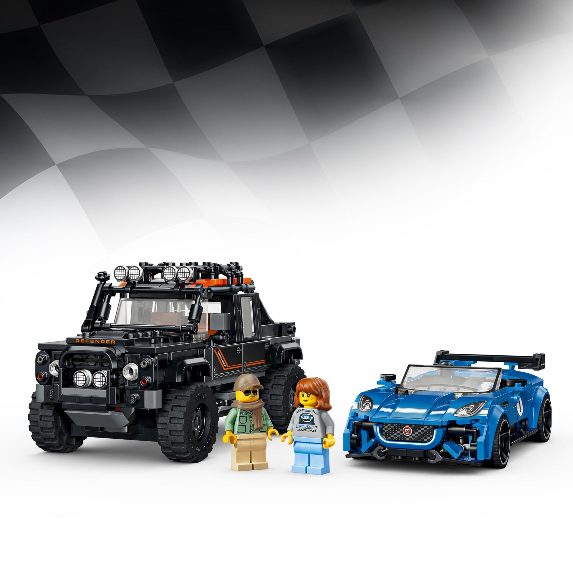 LEGO® Speed Champions Jaguar Project 7 & Land Rover Defender 77264 - Mastermind Toys___253923