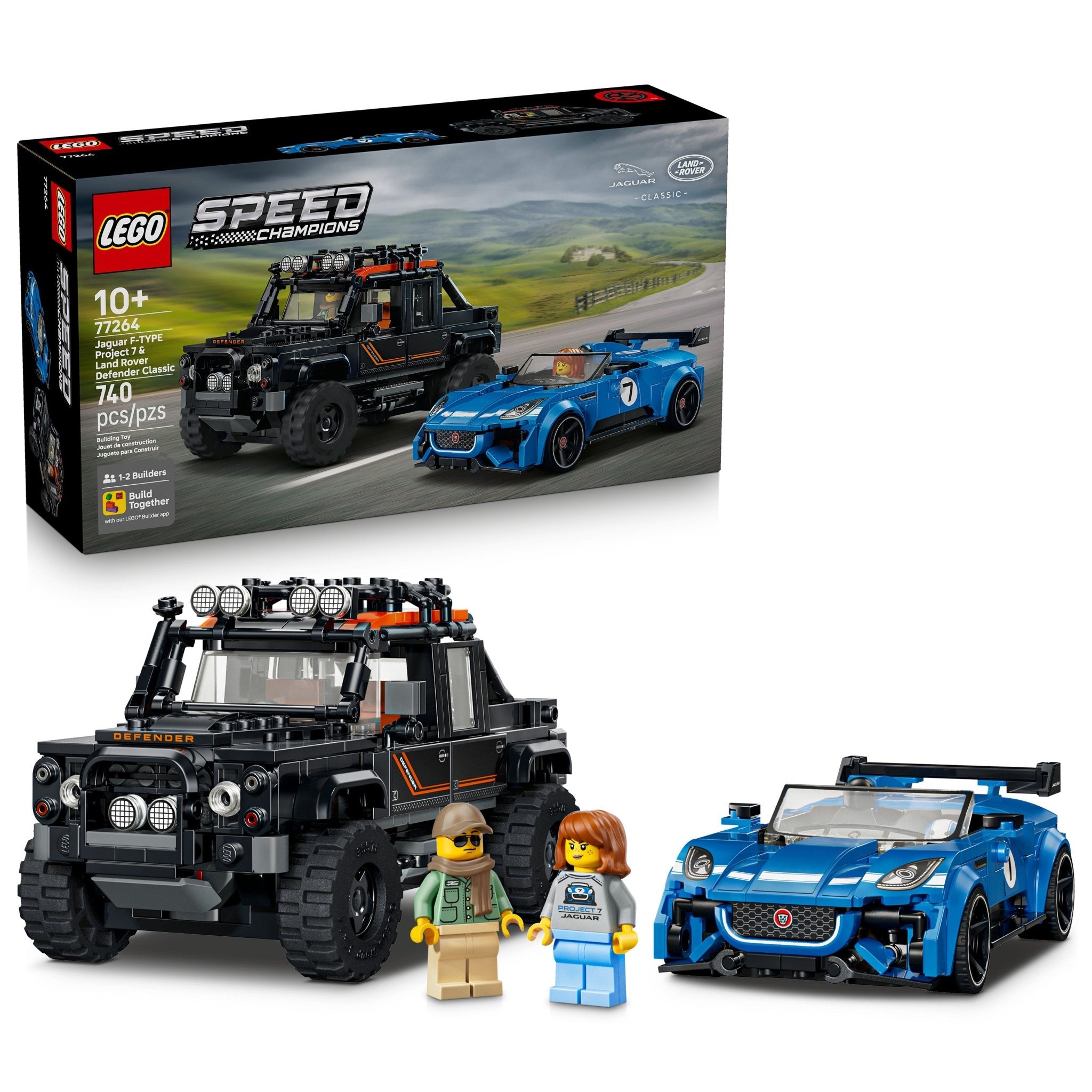 LEGO® Speed Champions Jaguar Project 7 & Land Rover Defender 77264 - Mastermind Toys___253923