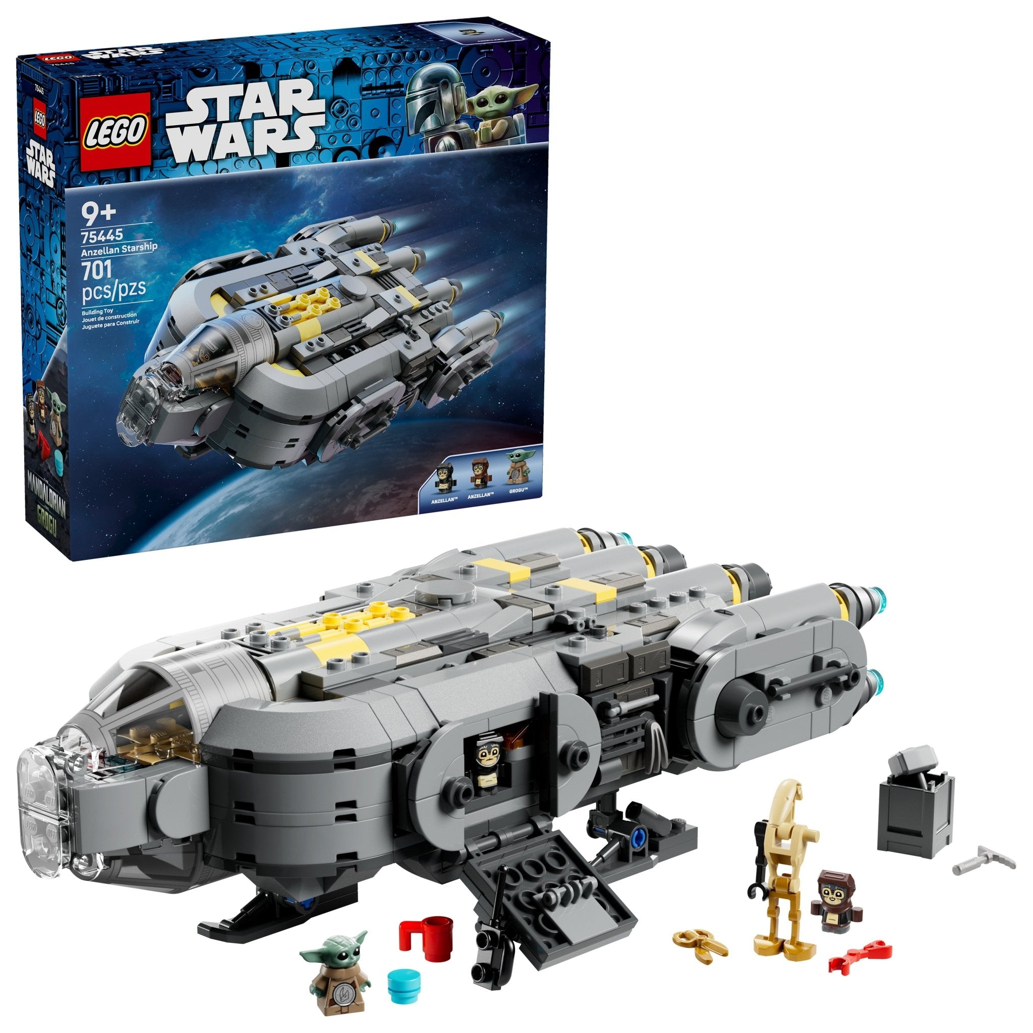 LEGO Star Wars: The Mandalorian and Grogu Anzellan Starship 75445 - Mastermind Toys___253747