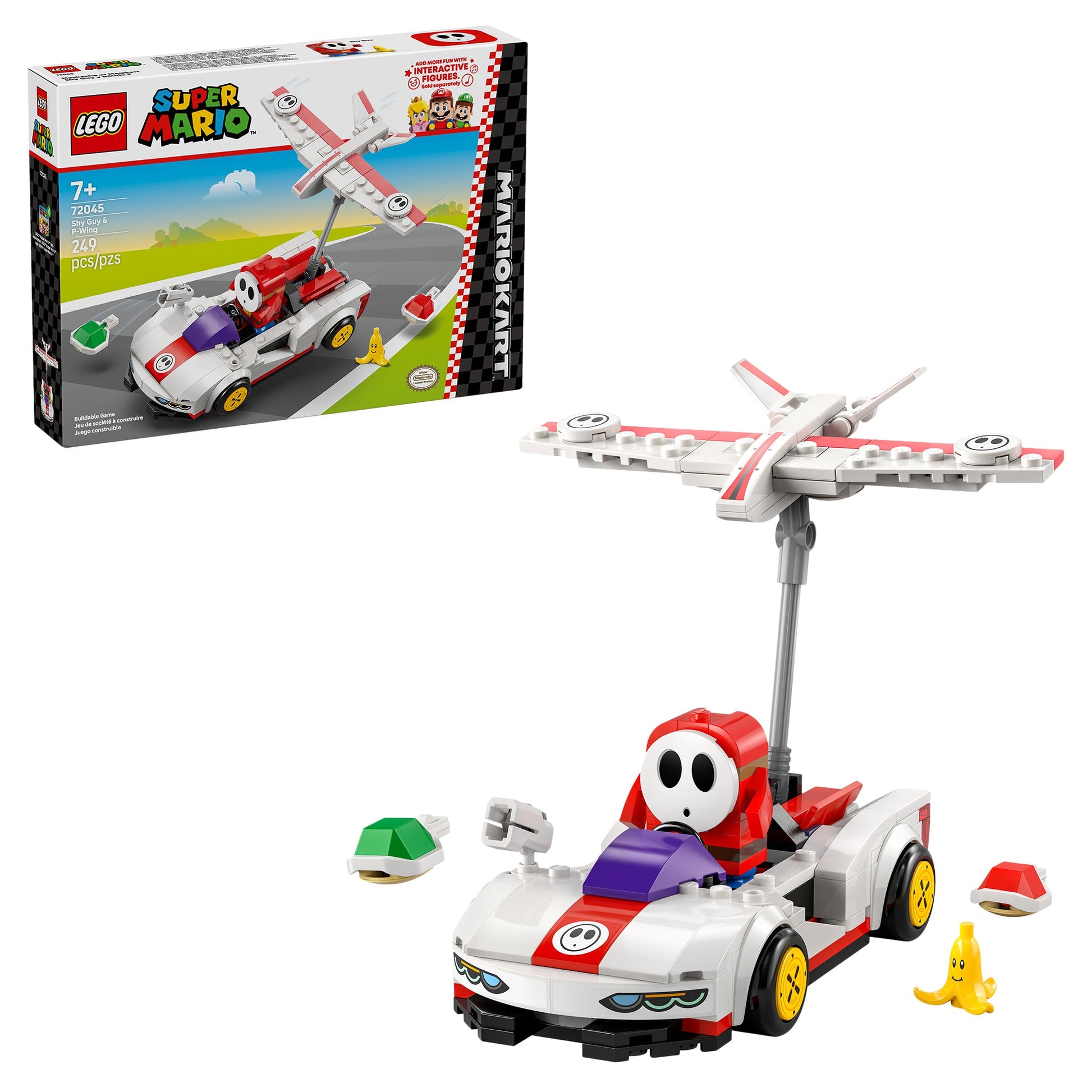 LEGO® Super Mario™: Mario Kart™ – Shy Guy & P - Wing Toy Building Set 72045 - Mastermind Toys___246796
