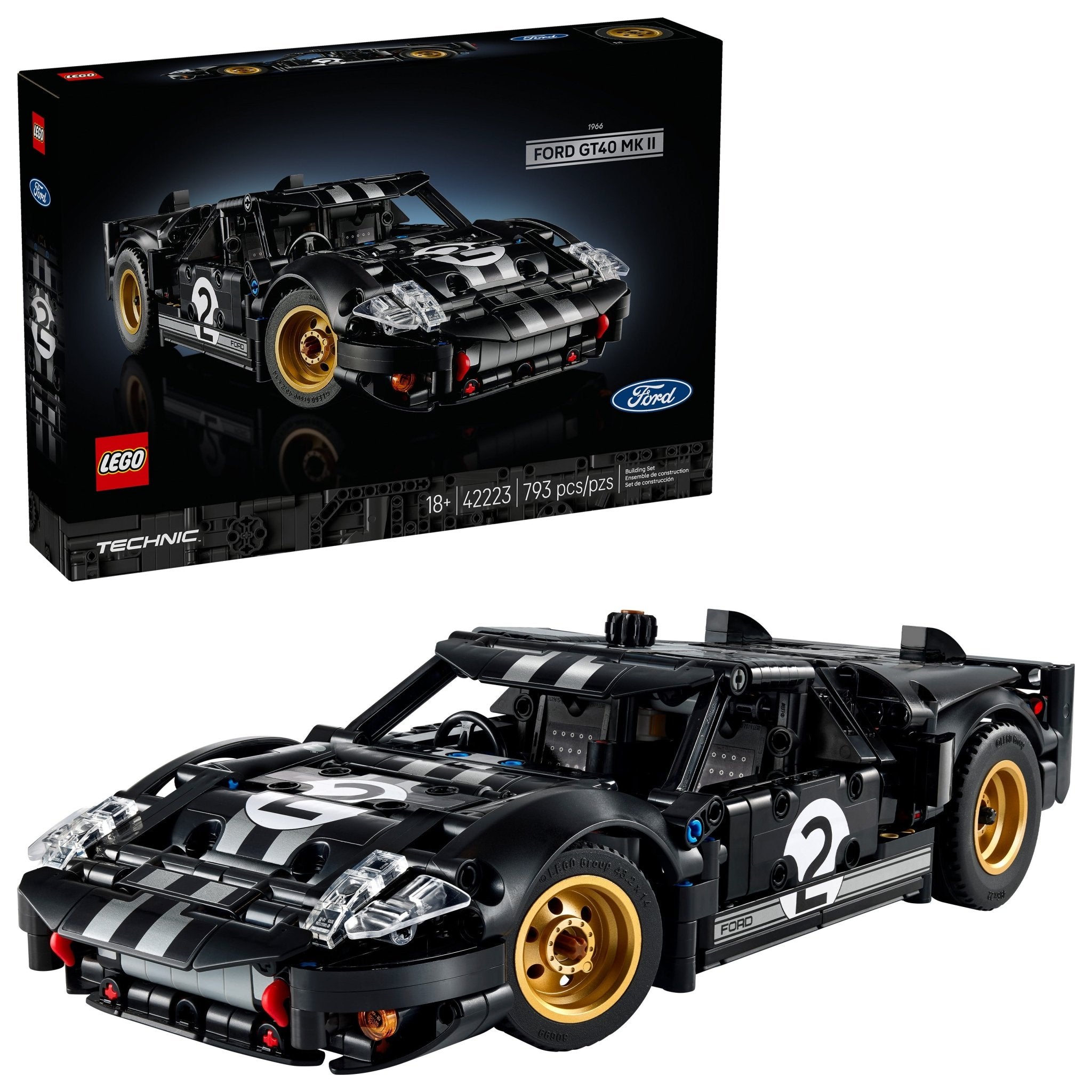 LEGO® Technic™ 1966 Ford GT40 MKII Race Car 42223 - Mastermind Toys___249504