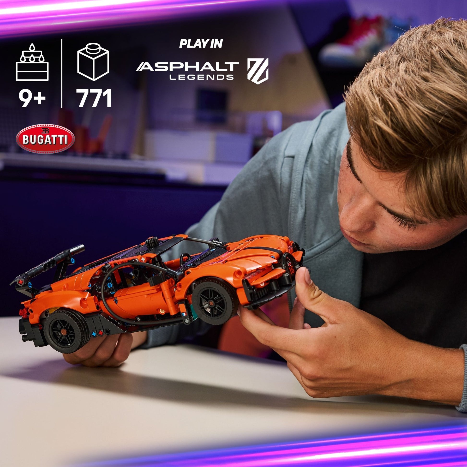 LEGO® Technic™ Bugatti Chiron Pur Sport Hypercar 42222 - Mastermind Toys___249503