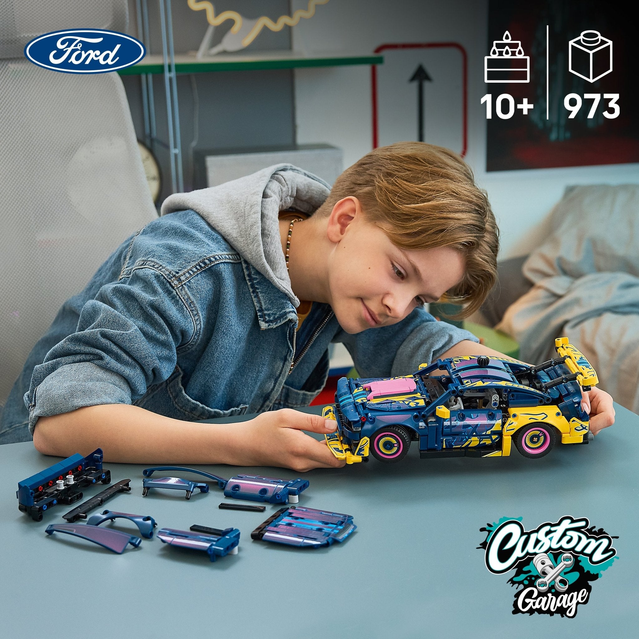 LEGO® Technic Custom Garage Ford Mustang GT Car 42236 - Mastermind Toys___253814