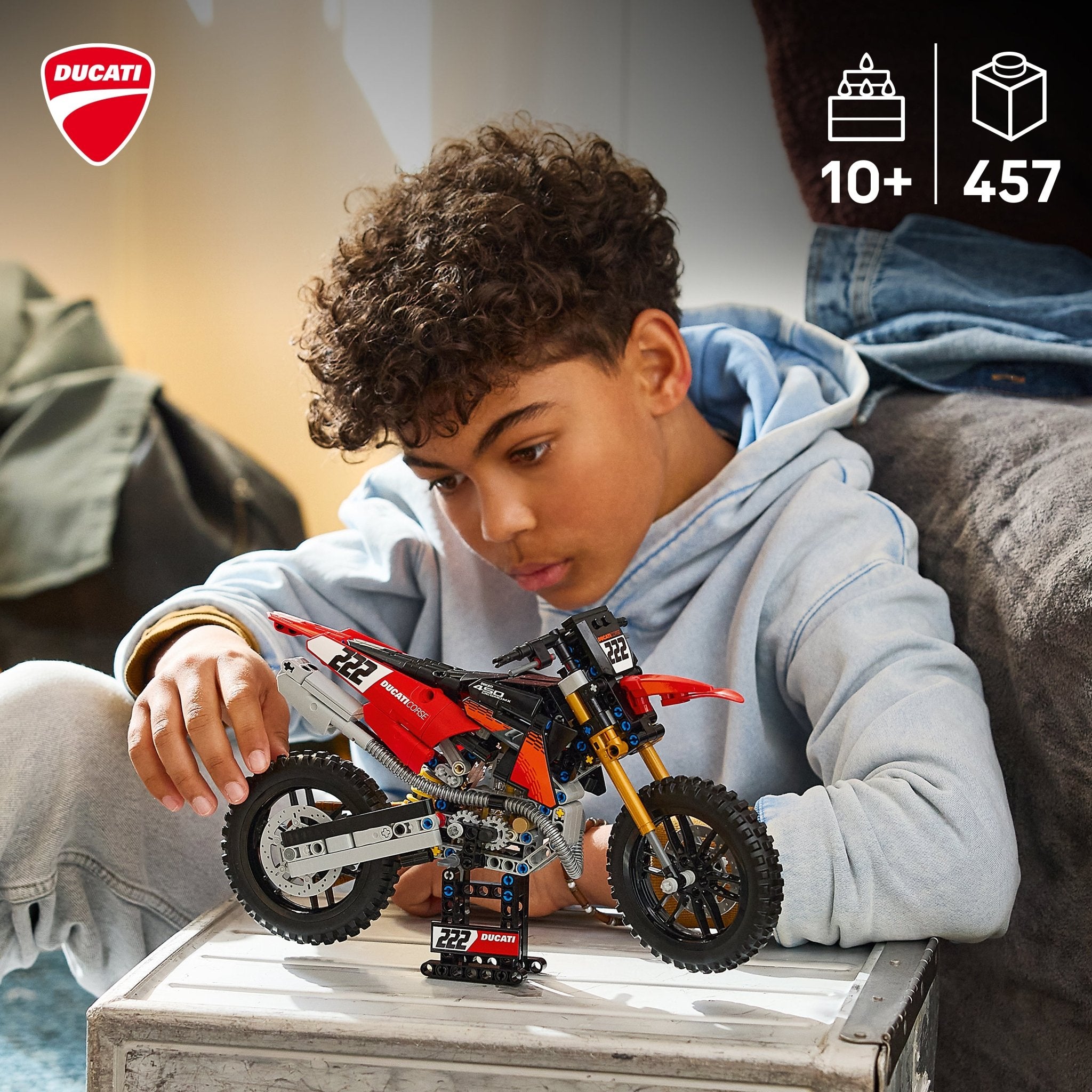 LEGO® Technic Ducati Desmo450 MX Factory Motorcycle 42238 - Mastermind Toys___253815