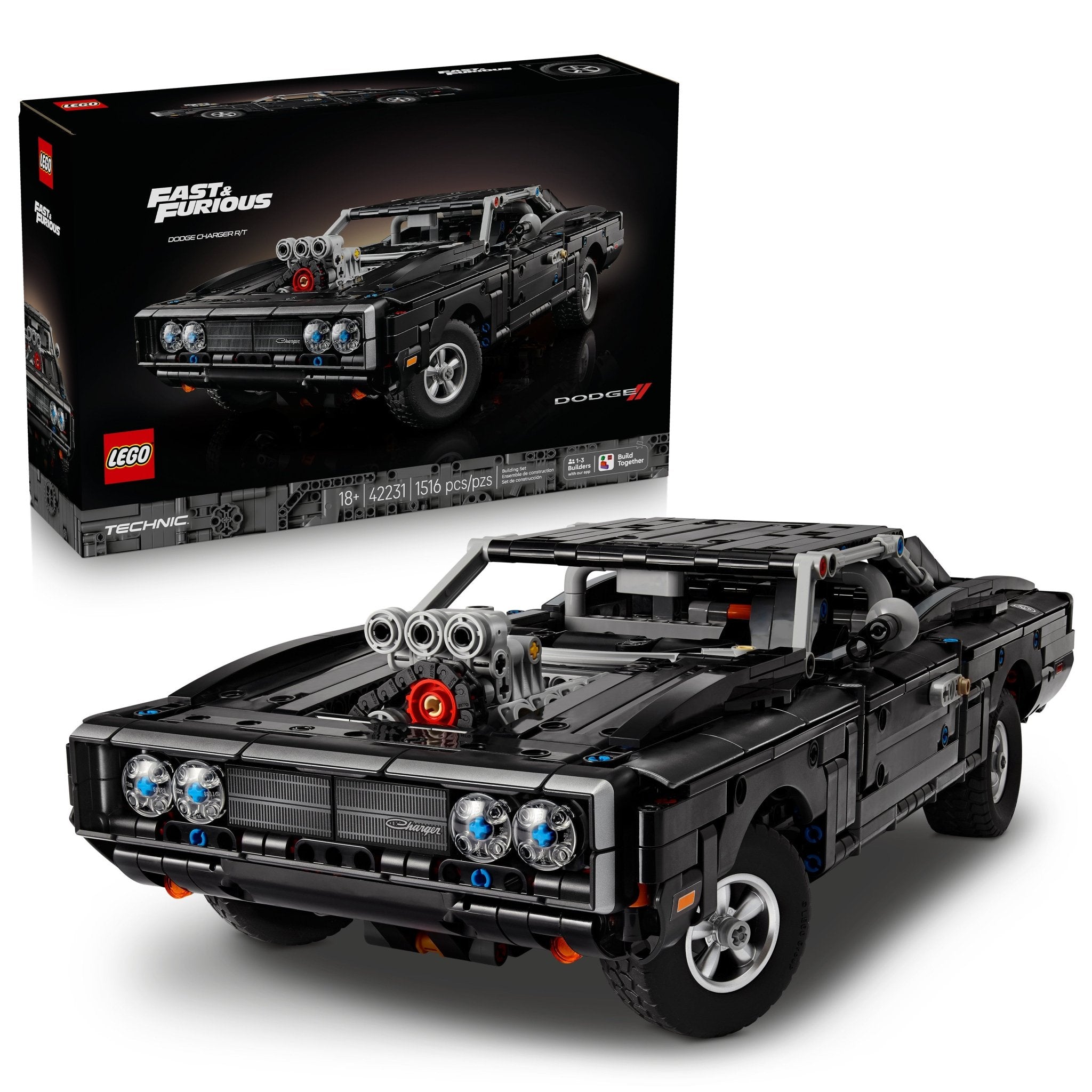 LEGO® Technic Fast and Furious Dodge Charger R/T Car 42231 - Mastermind Toys___253809
