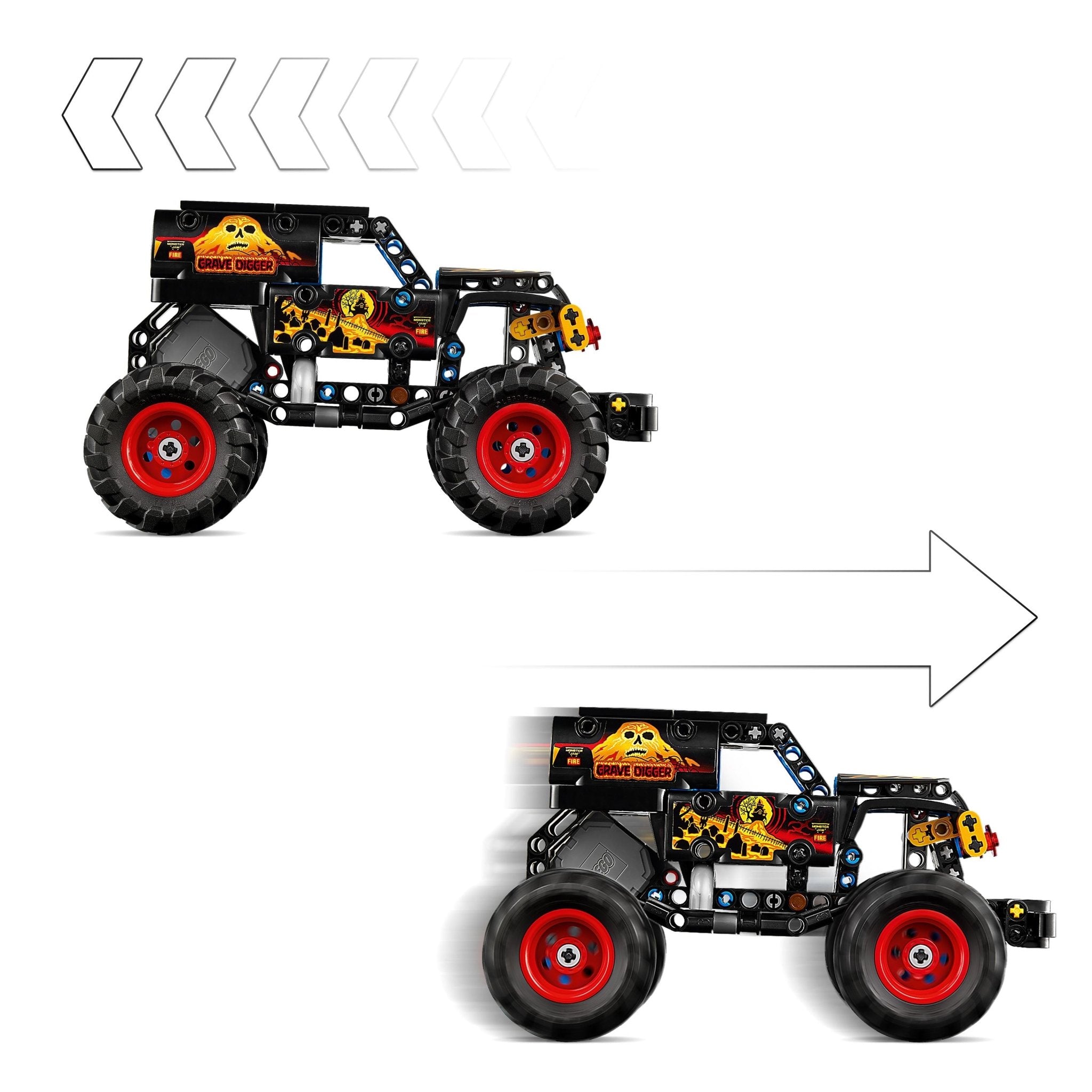 LEGO® Technic™ Monster Jam™ Grave Digger™ Fire and Ice 42219 - Mastermind Toys___249500