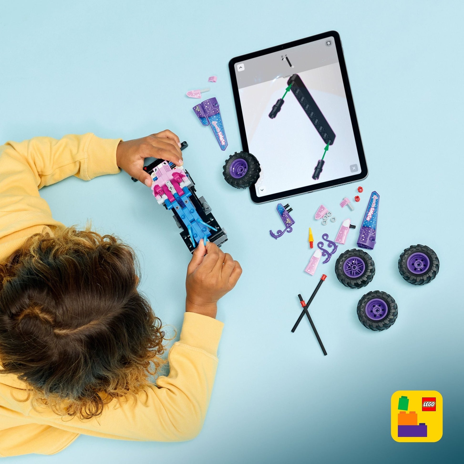 LEGO® Technic™ Monster Jam™ Sparkle Smash™ Pull - Back Toy 42220 - Mastermind Toys___249501