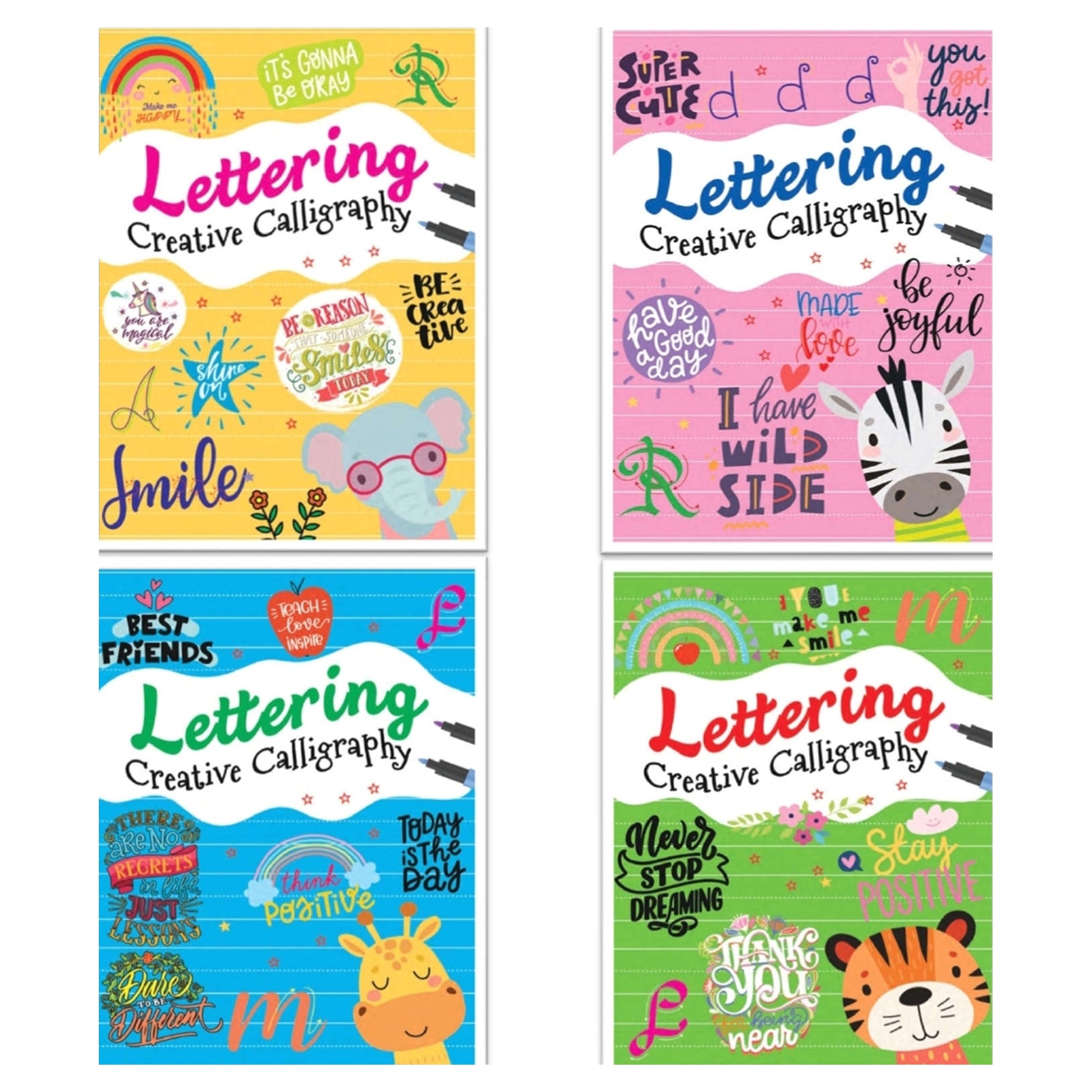 Lettering Creative Calligraphy Books - 4 Asst. - Mastermind Toys___248760