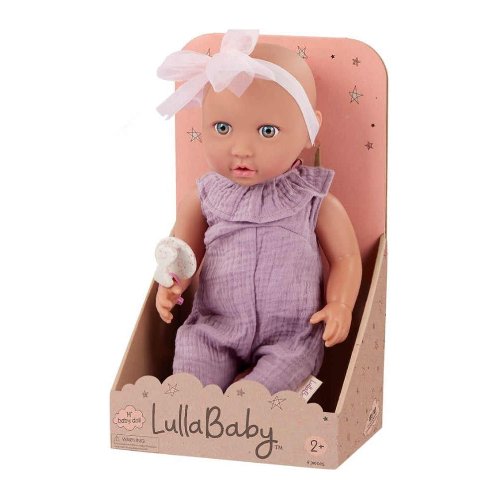 Toalla De Bebe LullaBaby 14" Accessories - Hooded Towel In Blue Star Pattern Capa De BaÃ±o Bebe