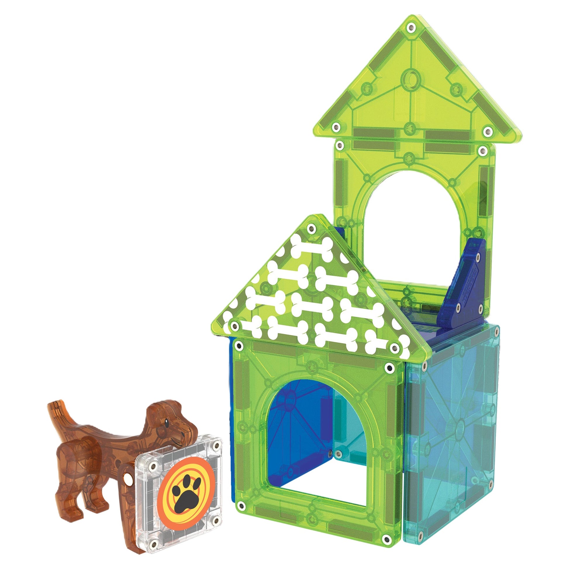MAGNA - TILES Dog House 13 - Piece - Mastermind Toys___245567