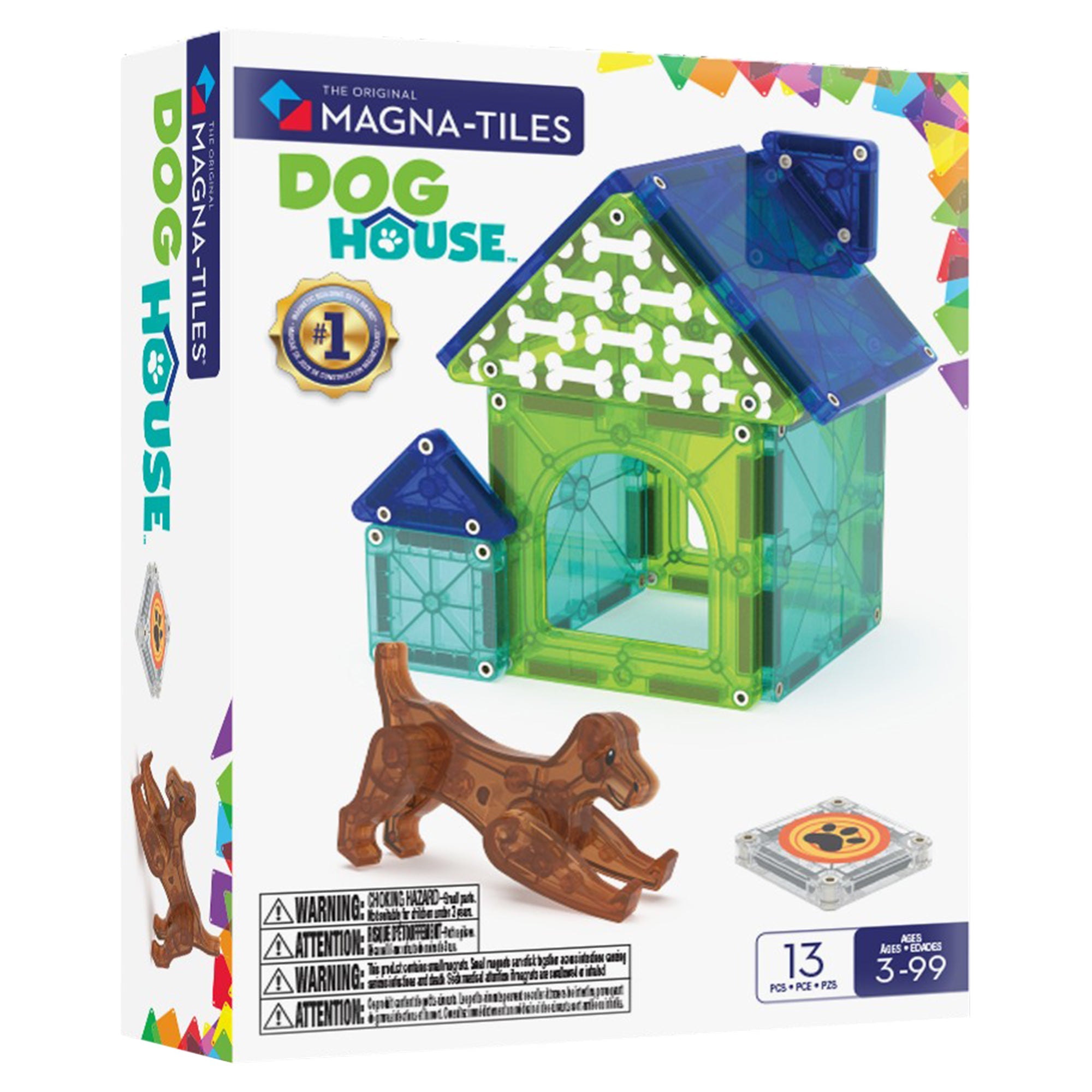 MAGNA - TILES Dog House 13 - Piece - Mastermind Toys___245567