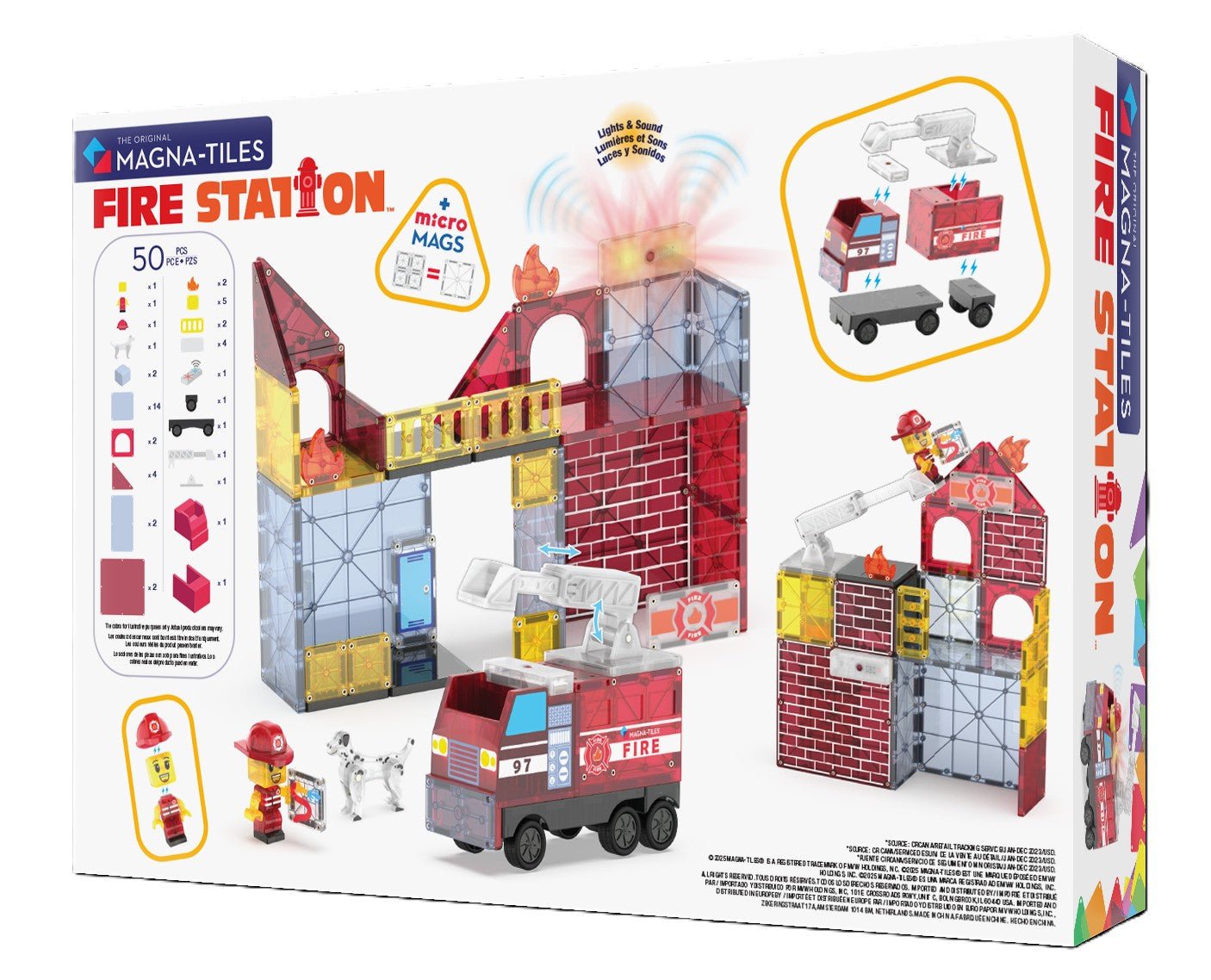 MAGNA - TILES Fire Station 50 - Piece - Mastermind Toys___245570