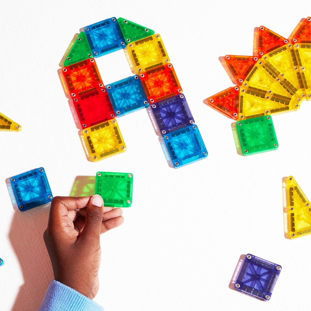 Mag-Genius Magnet Building Tiles – Create Your Own Set, Multi-Color Learning Toy For Ages 1-15