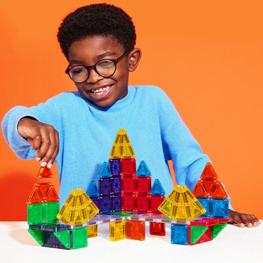 MAGNA - TILES?? microMAGS 70 - Piece Deluxe Magnetic Construction Set, The ORIGINAL Magnetic Brand - Mastermind Toys___234359