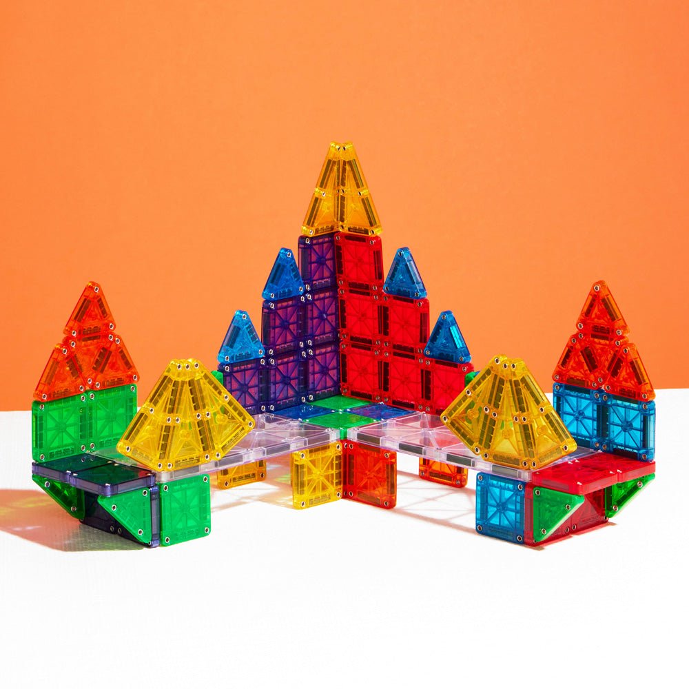 MAGNA - TILES?? microMAGS 70 - Piece Deluxe Magnetic Construction Set, The ORIGINAL Magnetic Brand - Mastermind Toys___234359