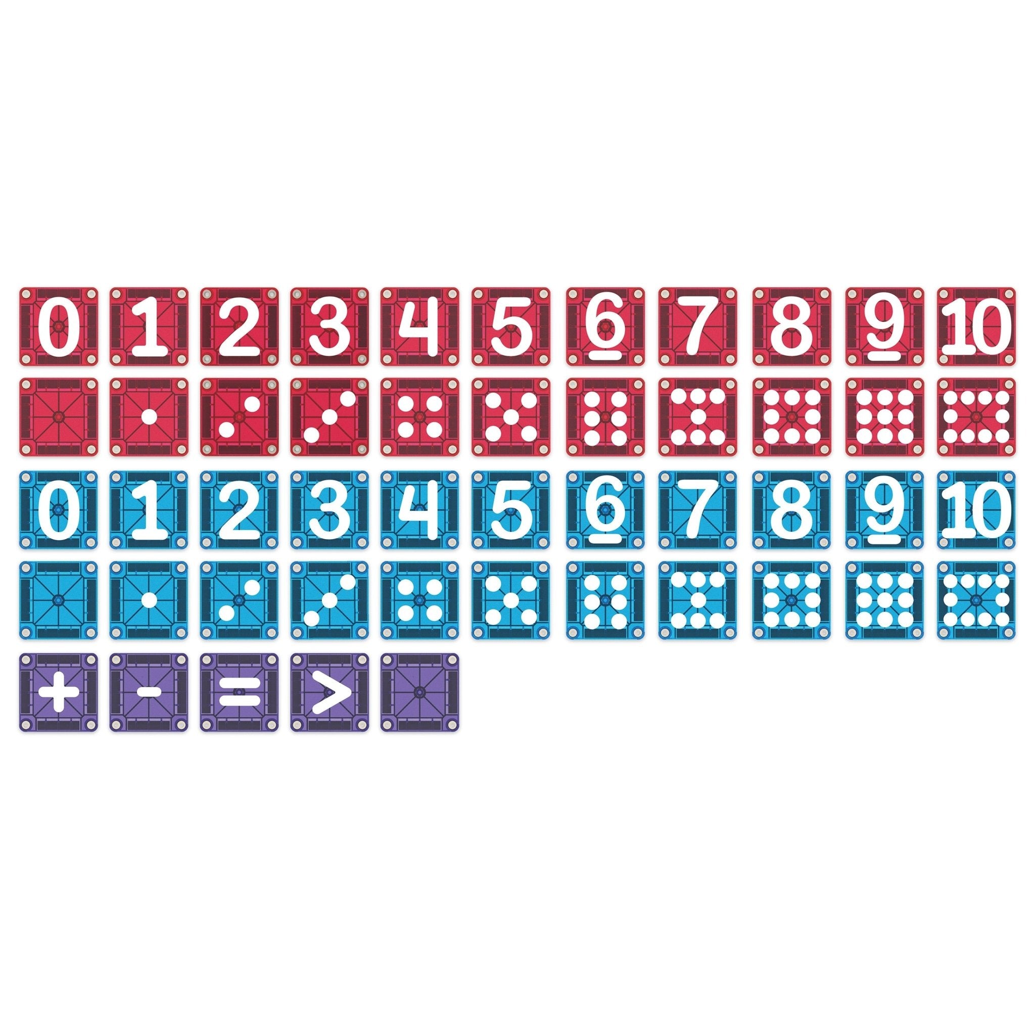 MAGNA-TILES® microMAGS LEARN Numbers 56-Piece - Mastermind Toys___255824