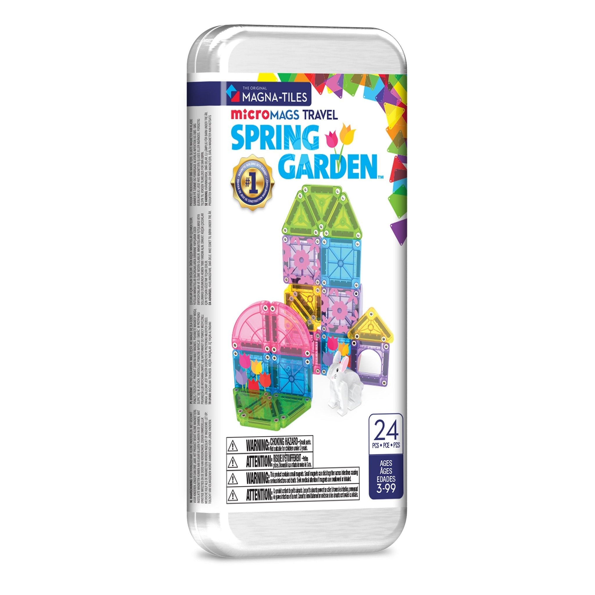 MAGNA - TILES® microMAGS Spring Garden 24 - Piece Travel Set - Mastermind Toys___251234