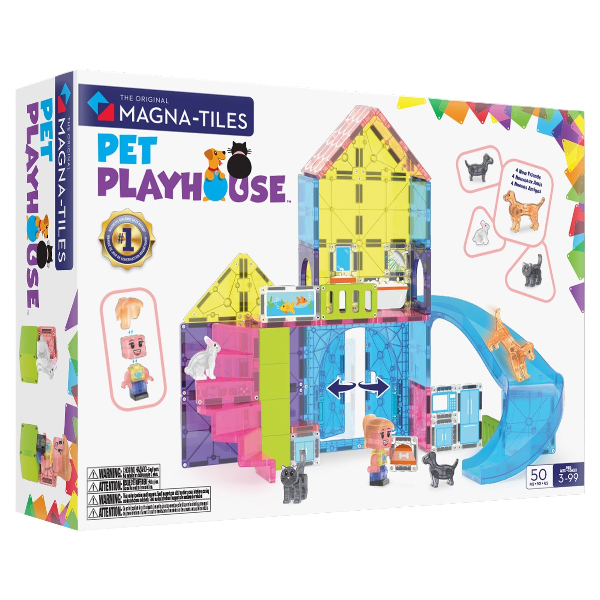 MAGNA - TILES Pet Playhouse 50 - Piece - Mastermind Toys___245565