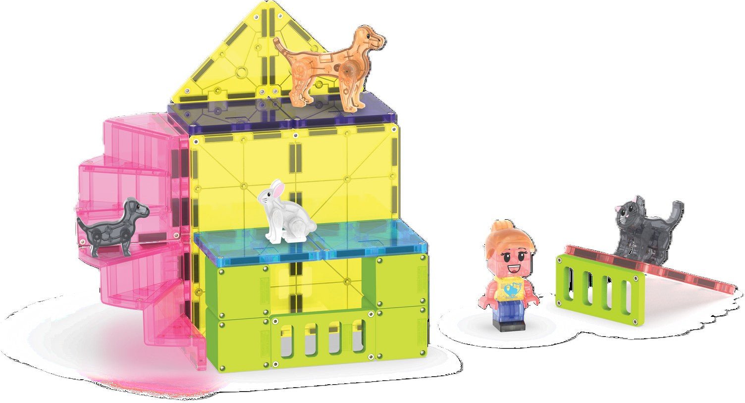 MAGNA - TILES Pet Playhouse 50 - Piece - Mastermind Toys___245565
