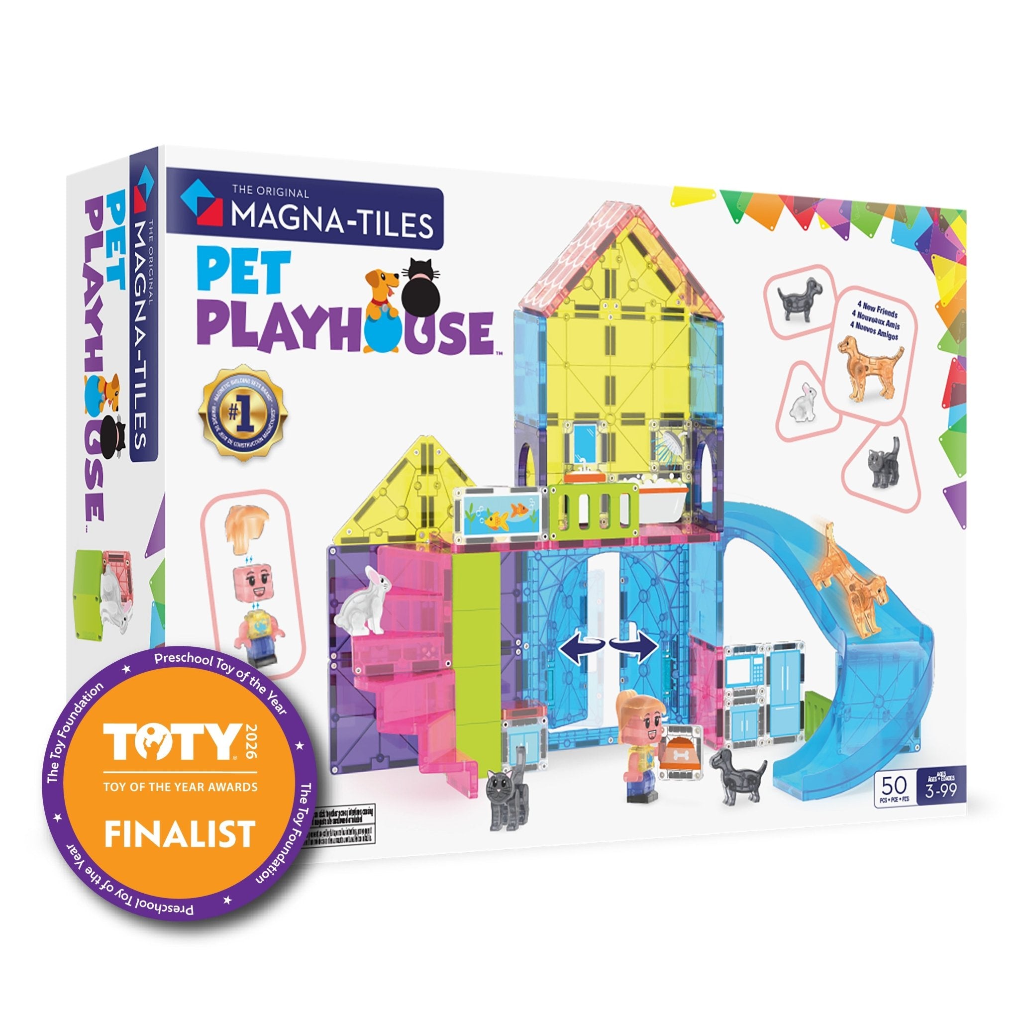 MAGNA - TILES Pet Playhouse 50 - Piece - Mastermind Toys___245565