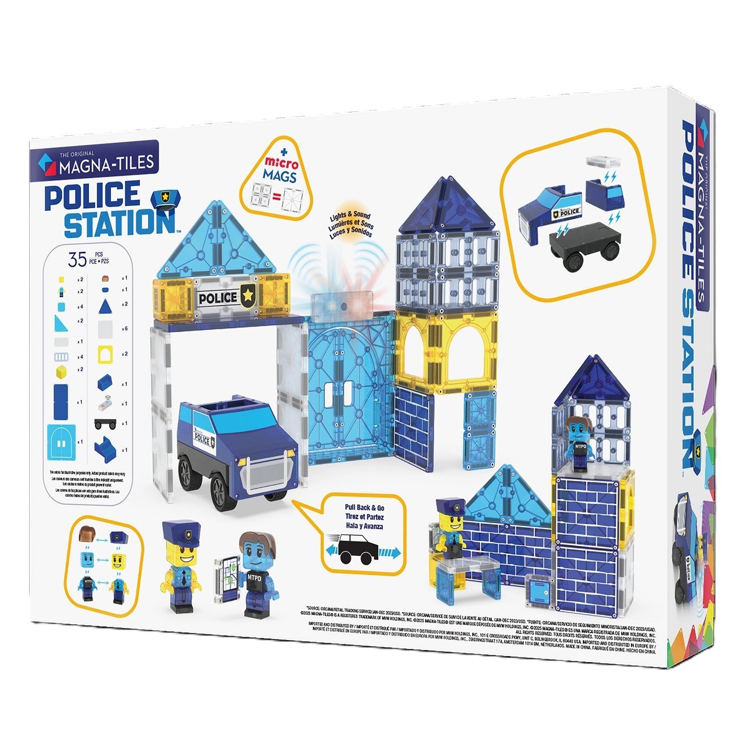 MAGNA - TILES Police Station 35 - Piece - Mastermind Toys___245563