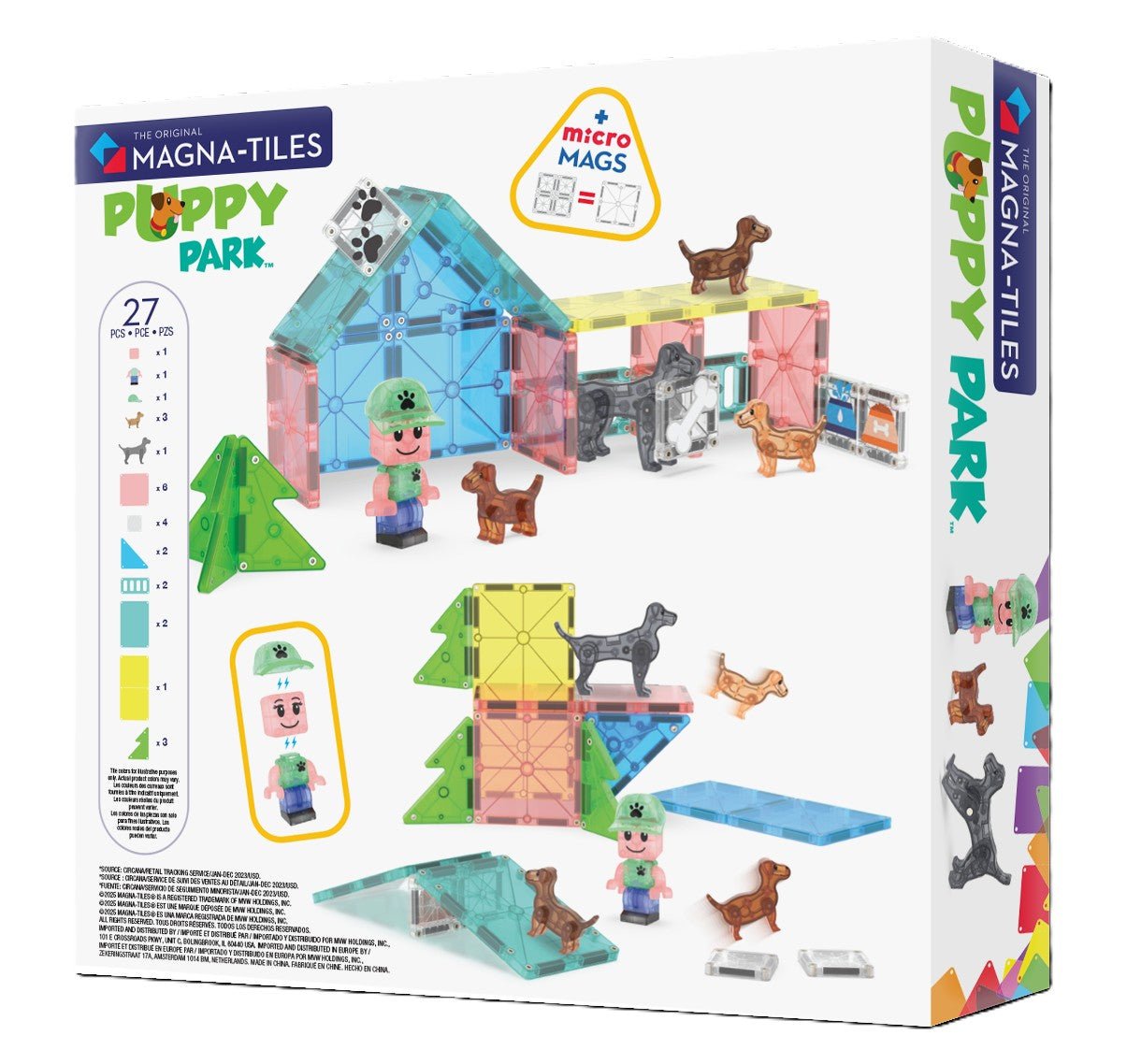 MAGNA - TILES Puppy Park 25 - Piece - Mastermind Toys___245566