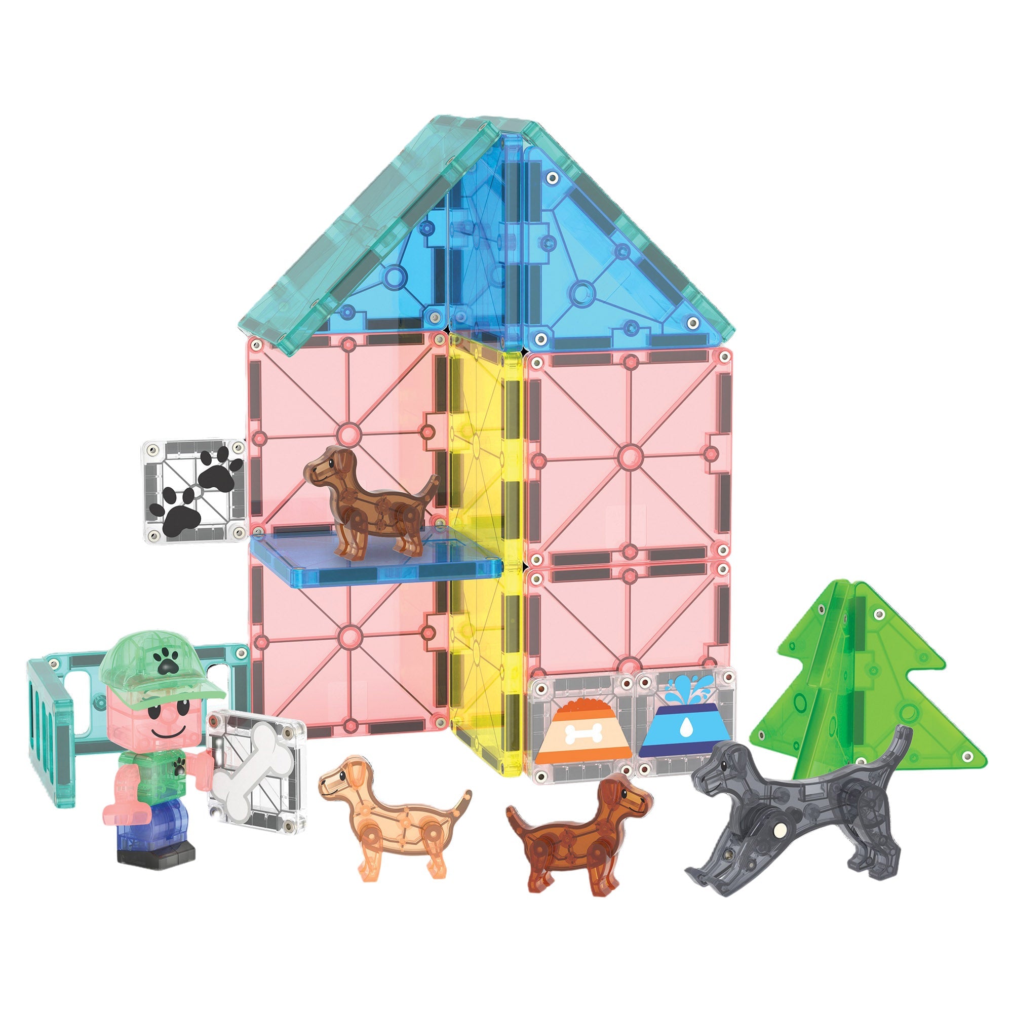 MAGNA - TILES Puppy Park 25 - Piece - Mastermind Toys___245566