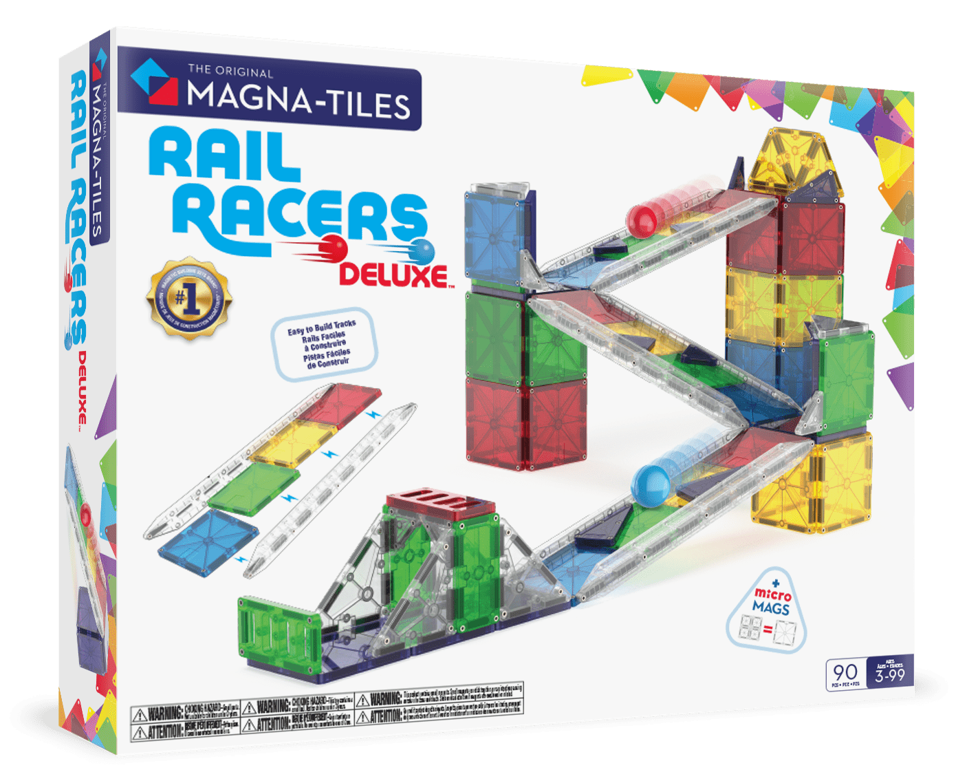 MAGNA - TILES Rail Racers Deluxe 90 - Piece - Mastermind Toys___245572