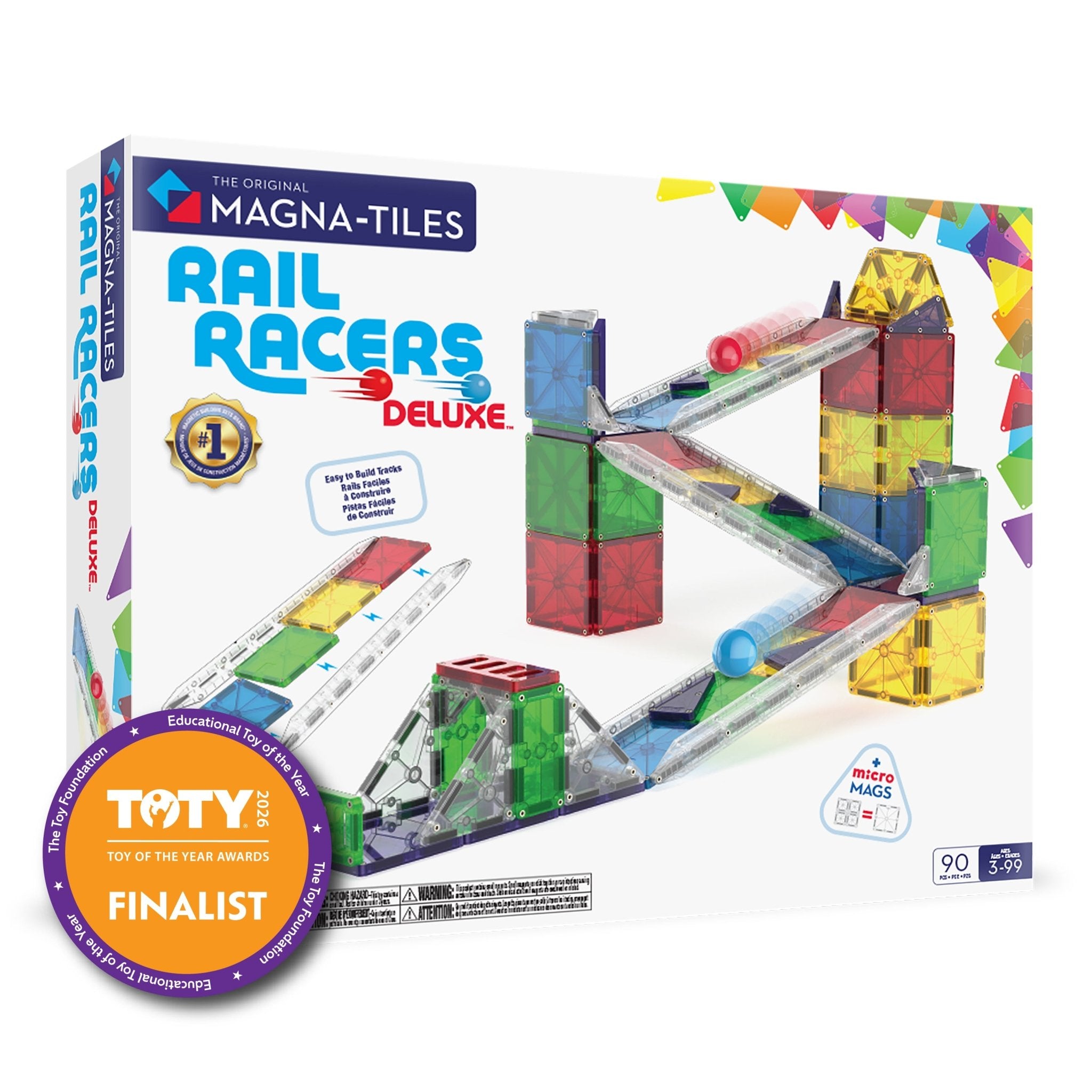 MAGNA - TILES® Rail Racers Deluxe 90 - Piece - Mastermind Toys___245572