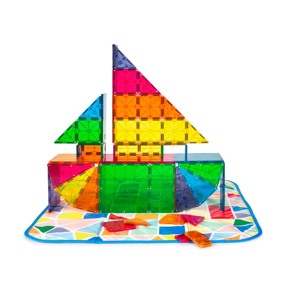 MAGNA - TILES Storage Bin Bundle 84 - Piece Magnetic Construction Set, The MOST COMPLETE Set From The OR - Mastermind Toys___224342