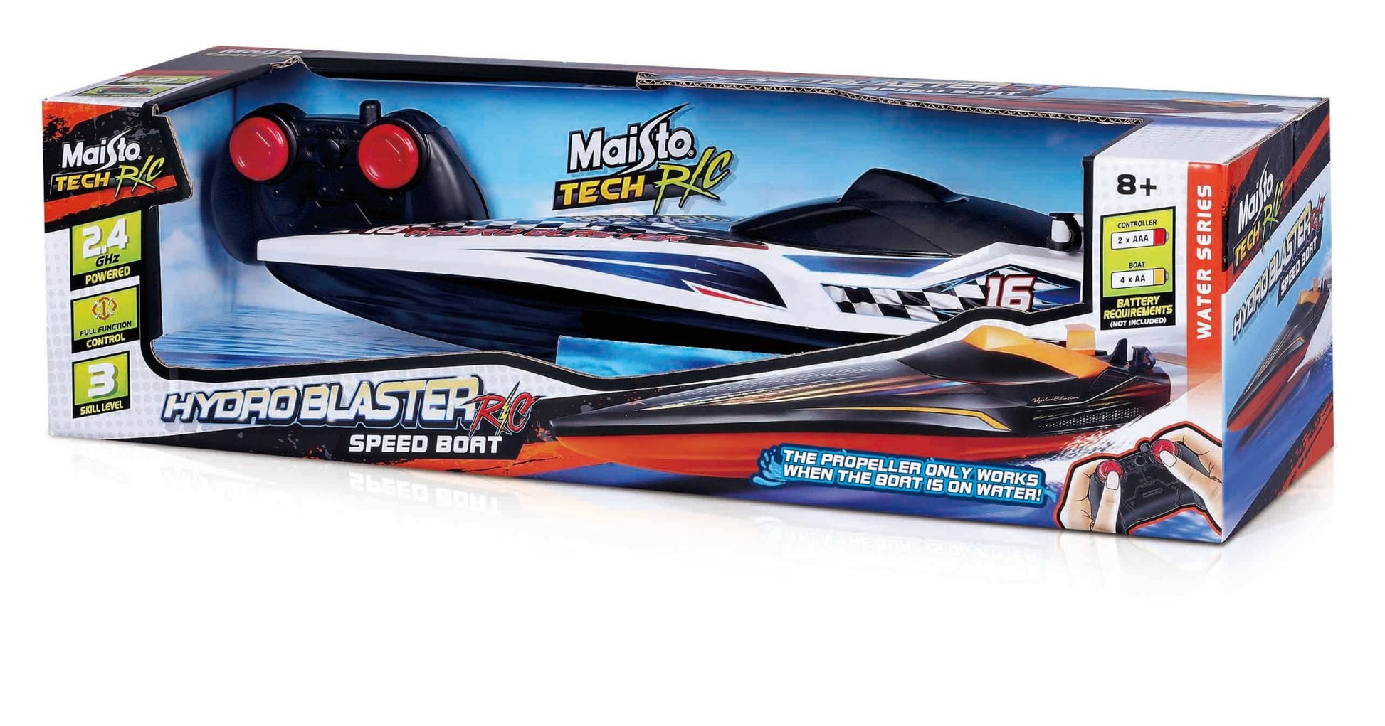 Maisto Tech RC Hydro Blaster RC Speed Boat - Mastermind Toys___255500