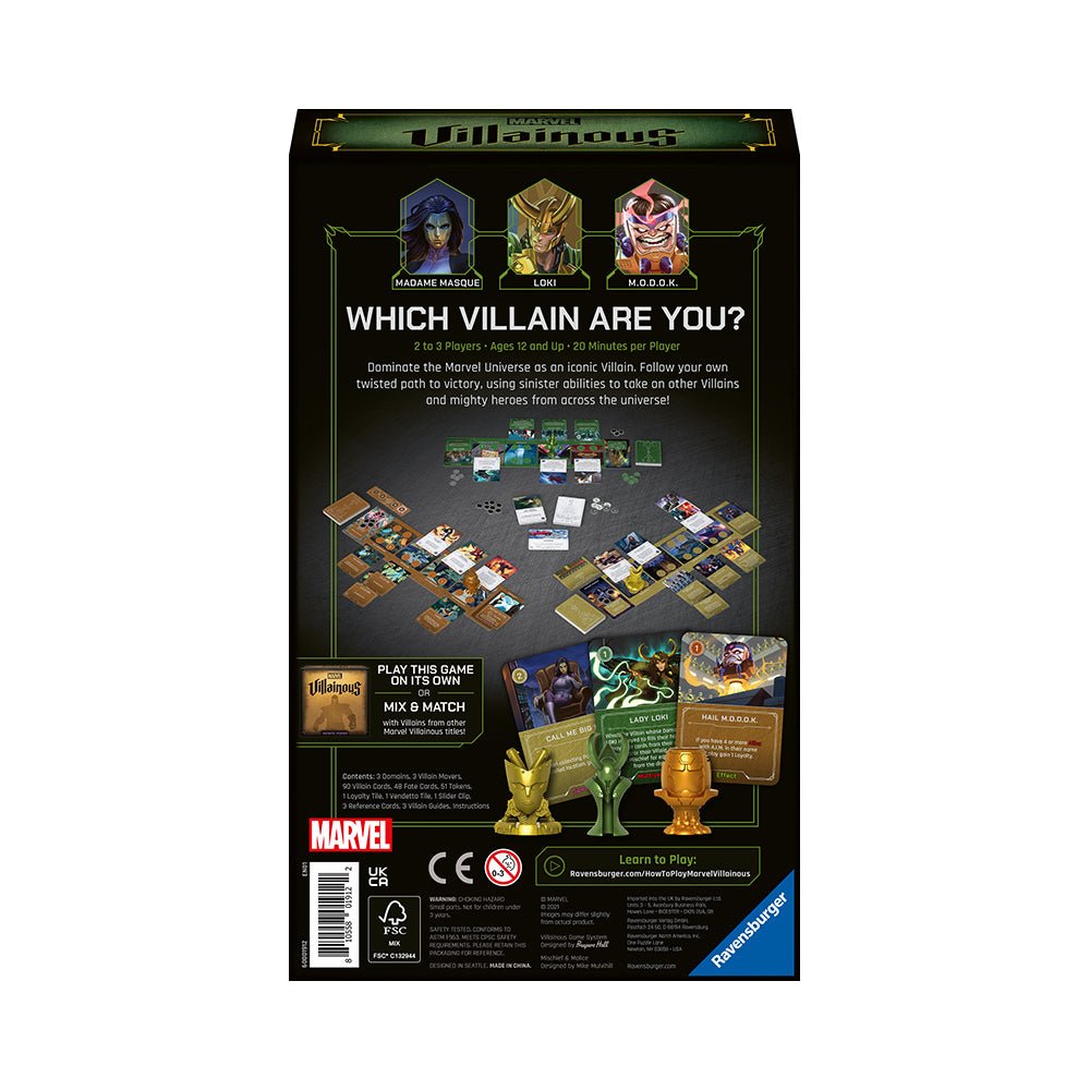 Marvel Villainous Game Mischief and Malice Game - Mastermind Toys___221801