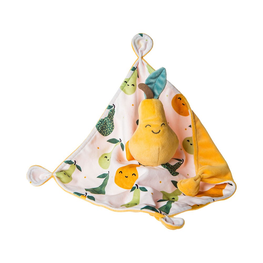 Mary Meyer - Sweet Soothie Pear Blanket - Lovey Security Blanket - 10" x 10" - Mastermind Toys___224156
